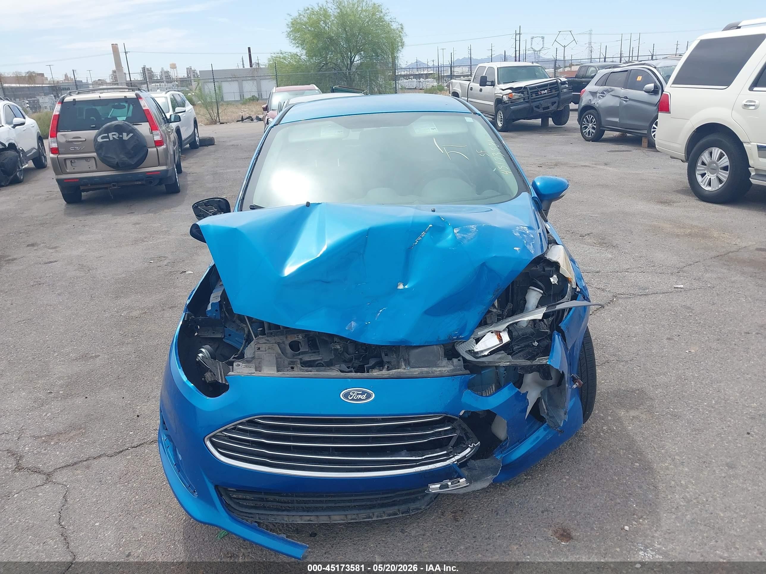 2015 Ford Fiesta Se Blue vin: 3FADP4EJ0FM221535