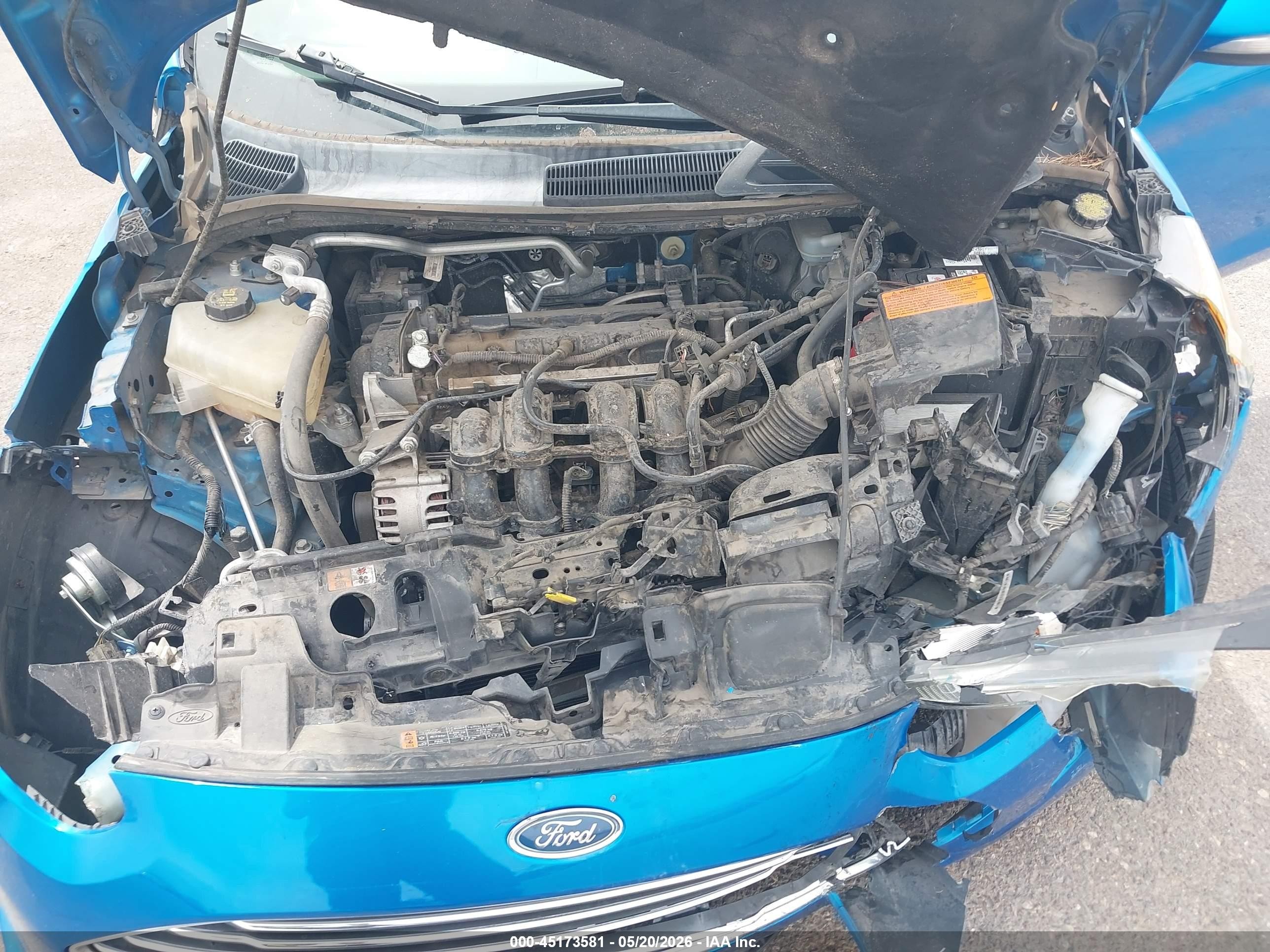 2015 Ford Fiesta Se Blue vin: 3FADP4EJ0FM221535