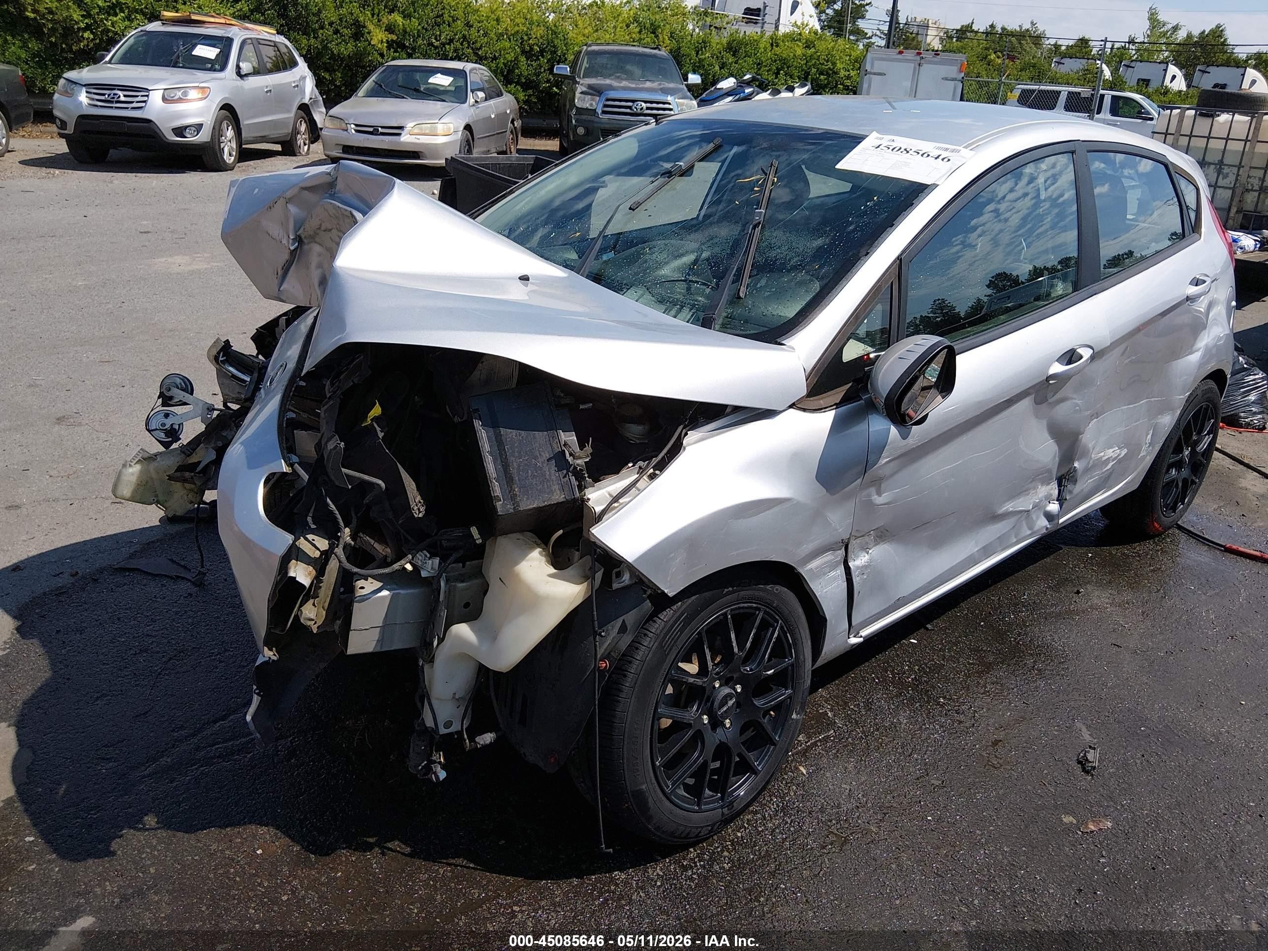 2016 Ford Fiesta Se Gray vin: 3FADP4EJ0GM157885
