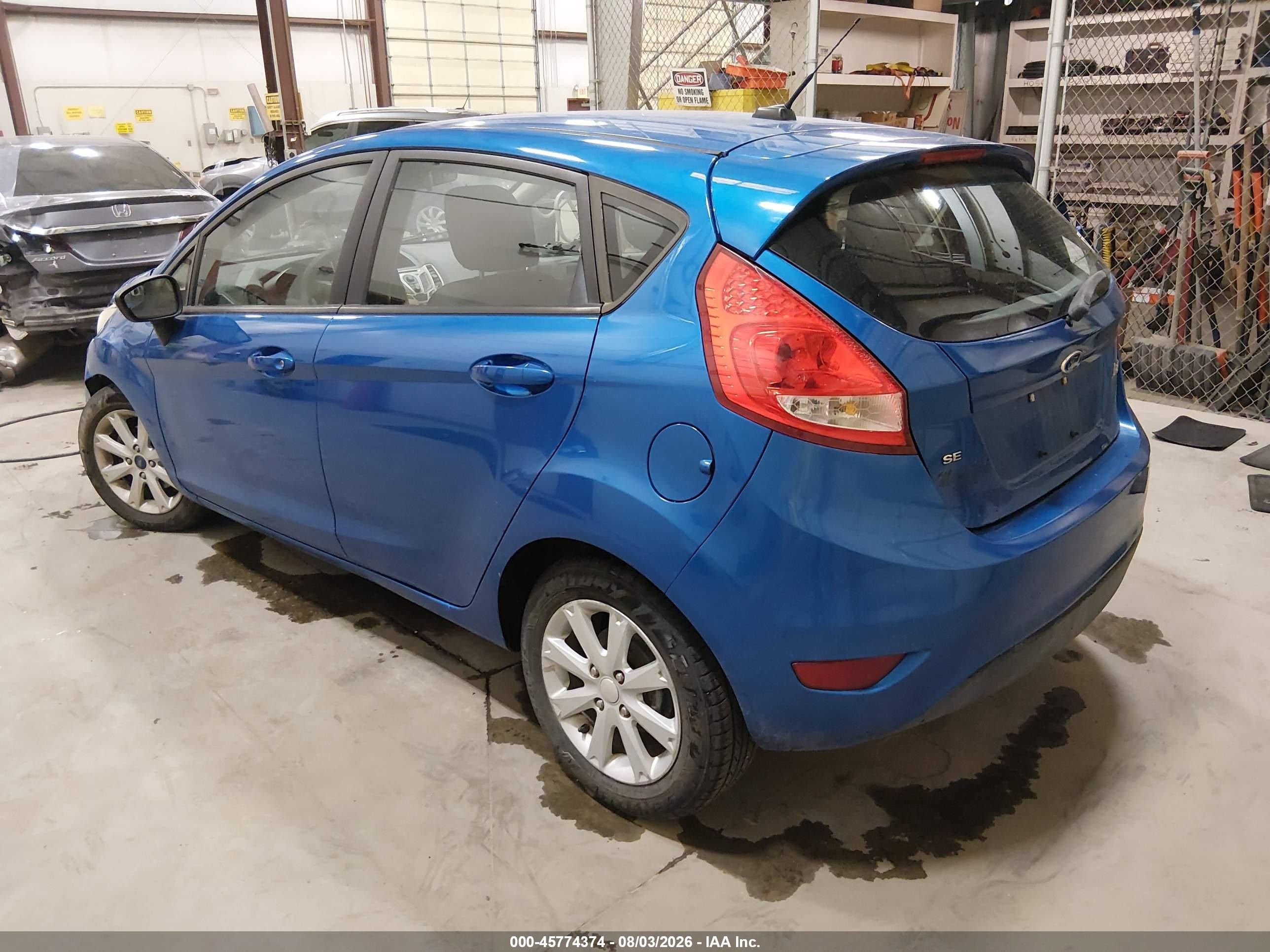 2011 Ford Fiesta Se Blue vin: 3FADP4EJ1BM161839
