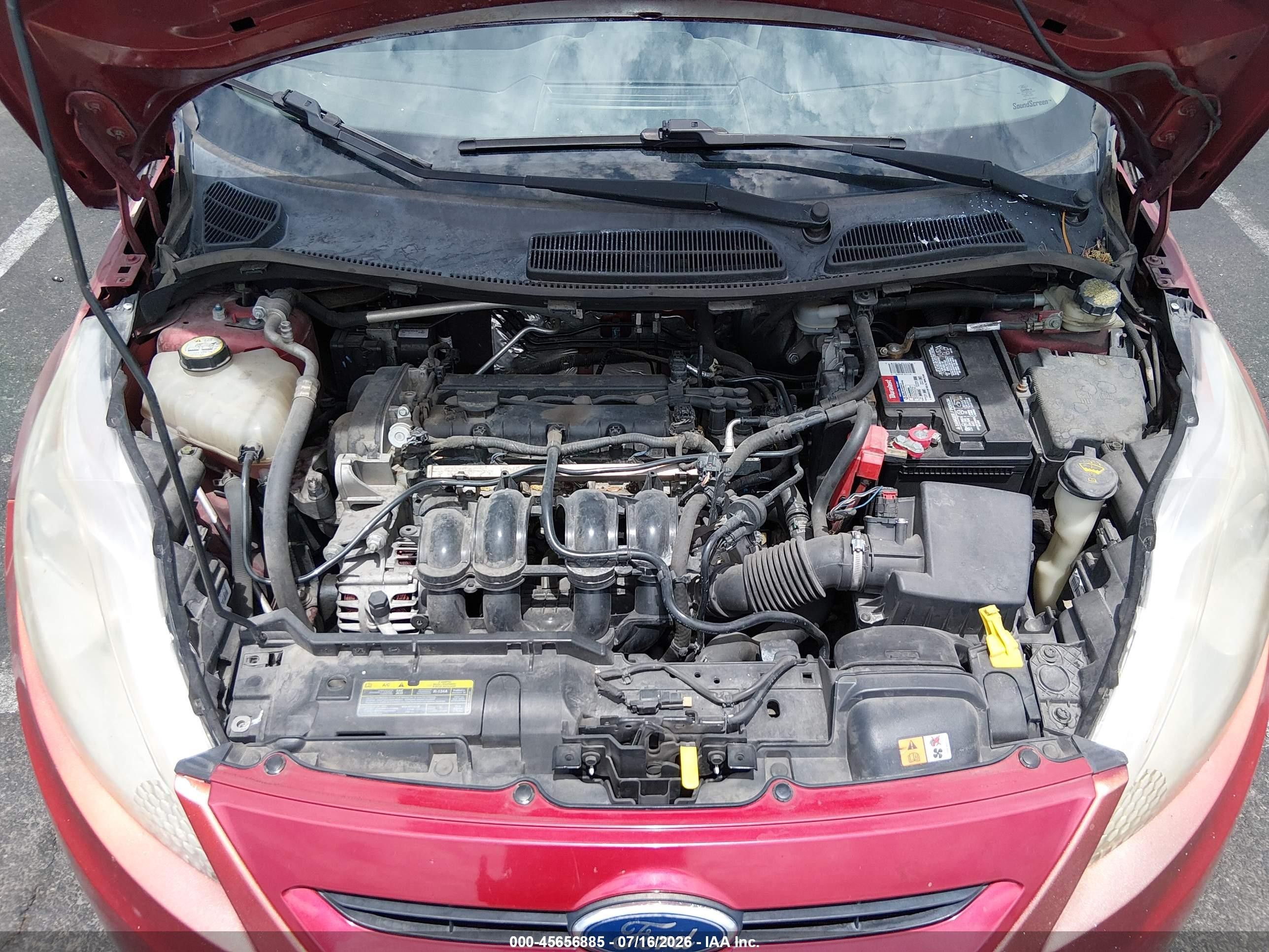 2011 Ford Fiesta Se Red vin: 3FADP4EJ1BM207721