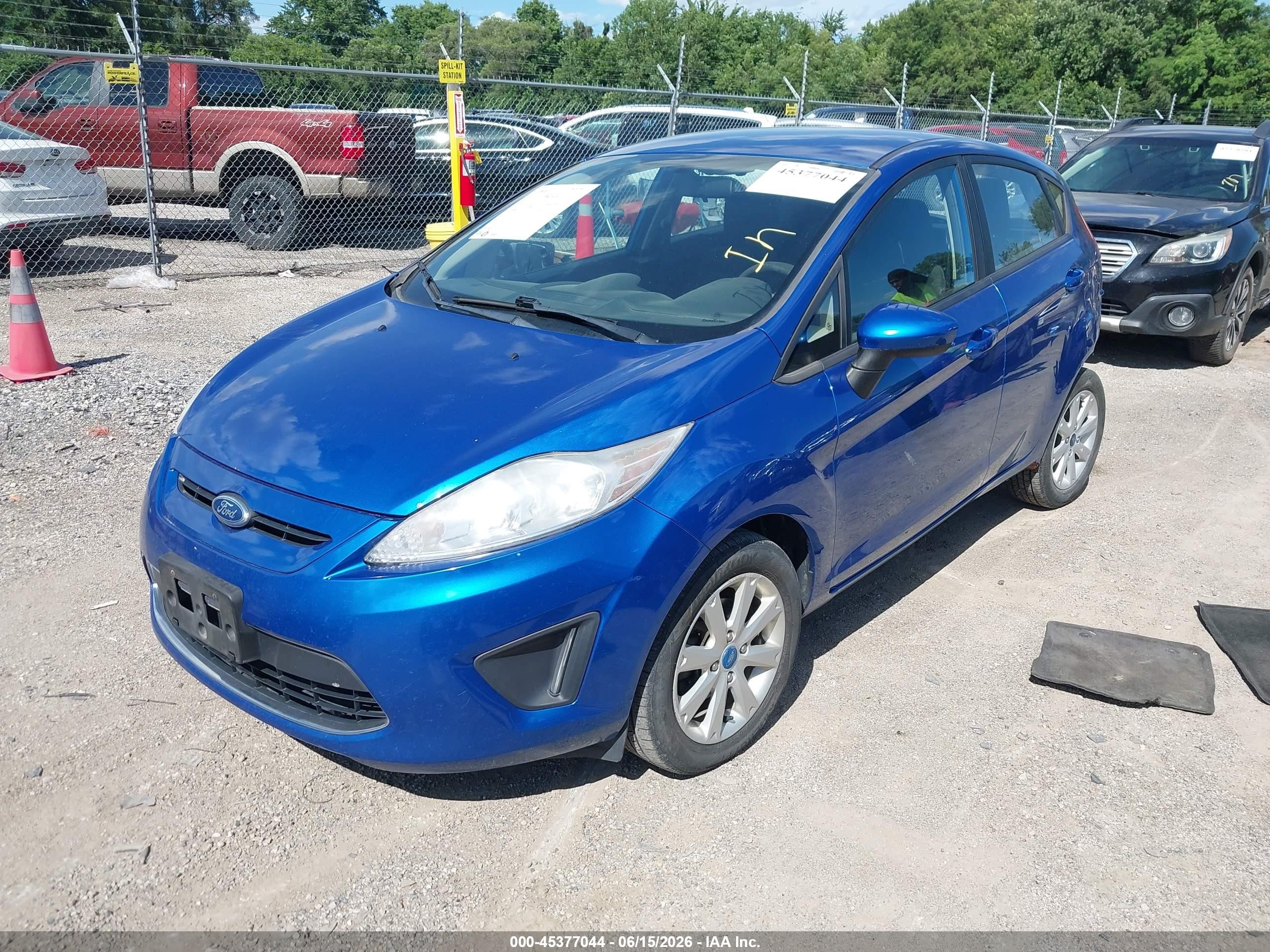 2011 Ford Fiesta Se Синий vin: 3FADP4EJ1BM232697
