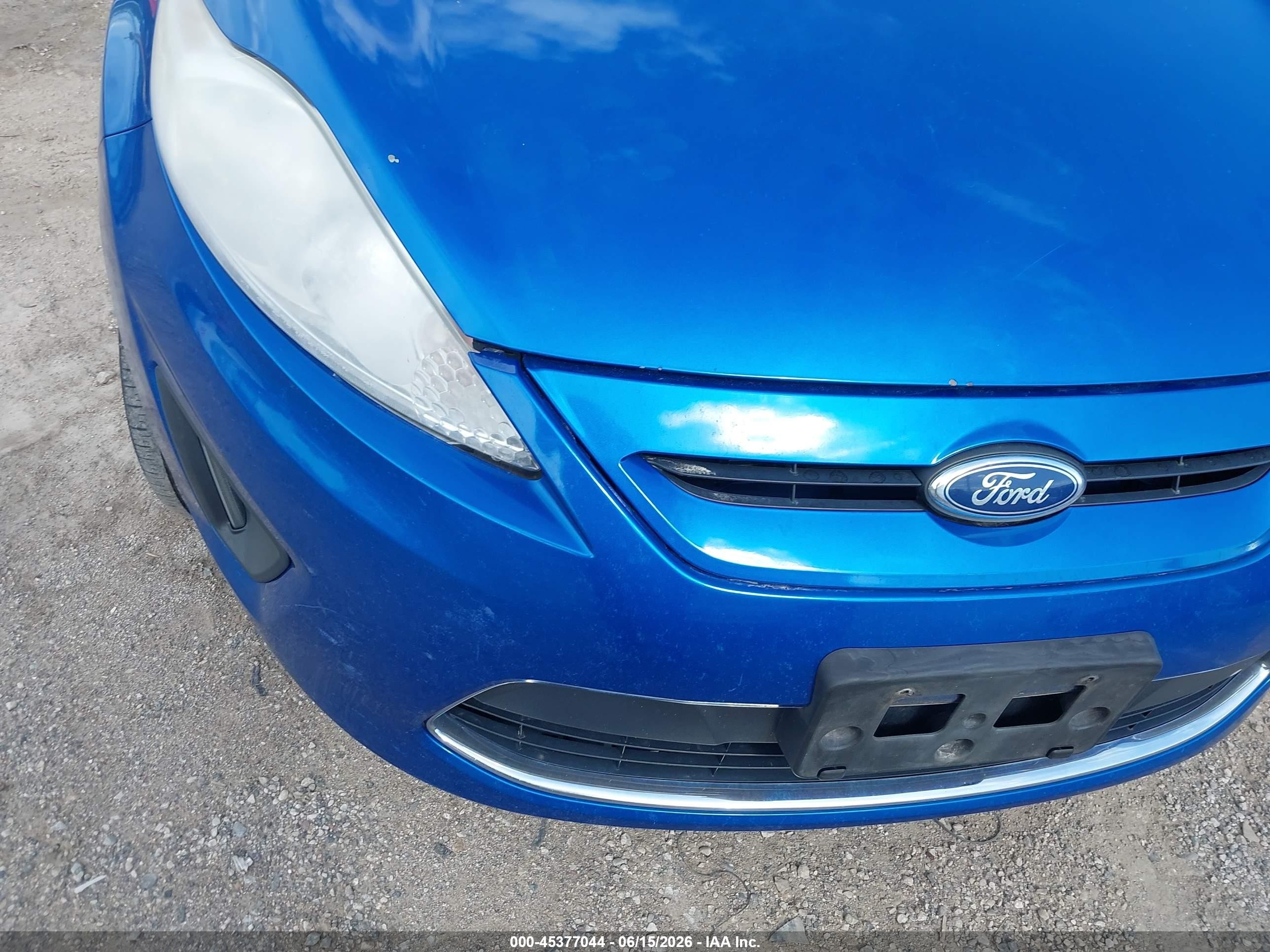 2011 Ford Fiesta Se Синий vin: 3FADP4EJ1BM232697
