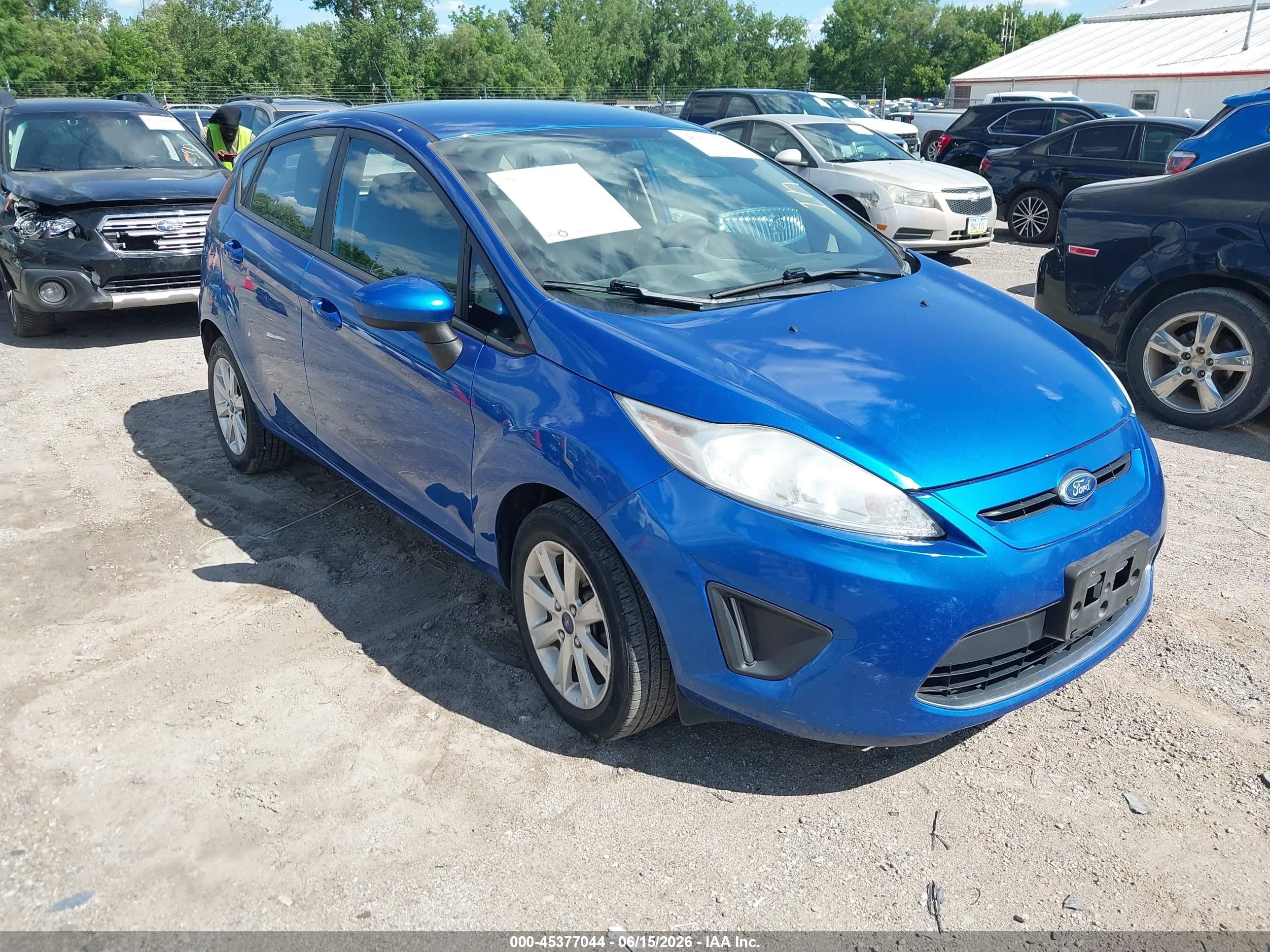 2011 Ford Fiesta Se Синий vin: 3FADP4EJ1BM232697