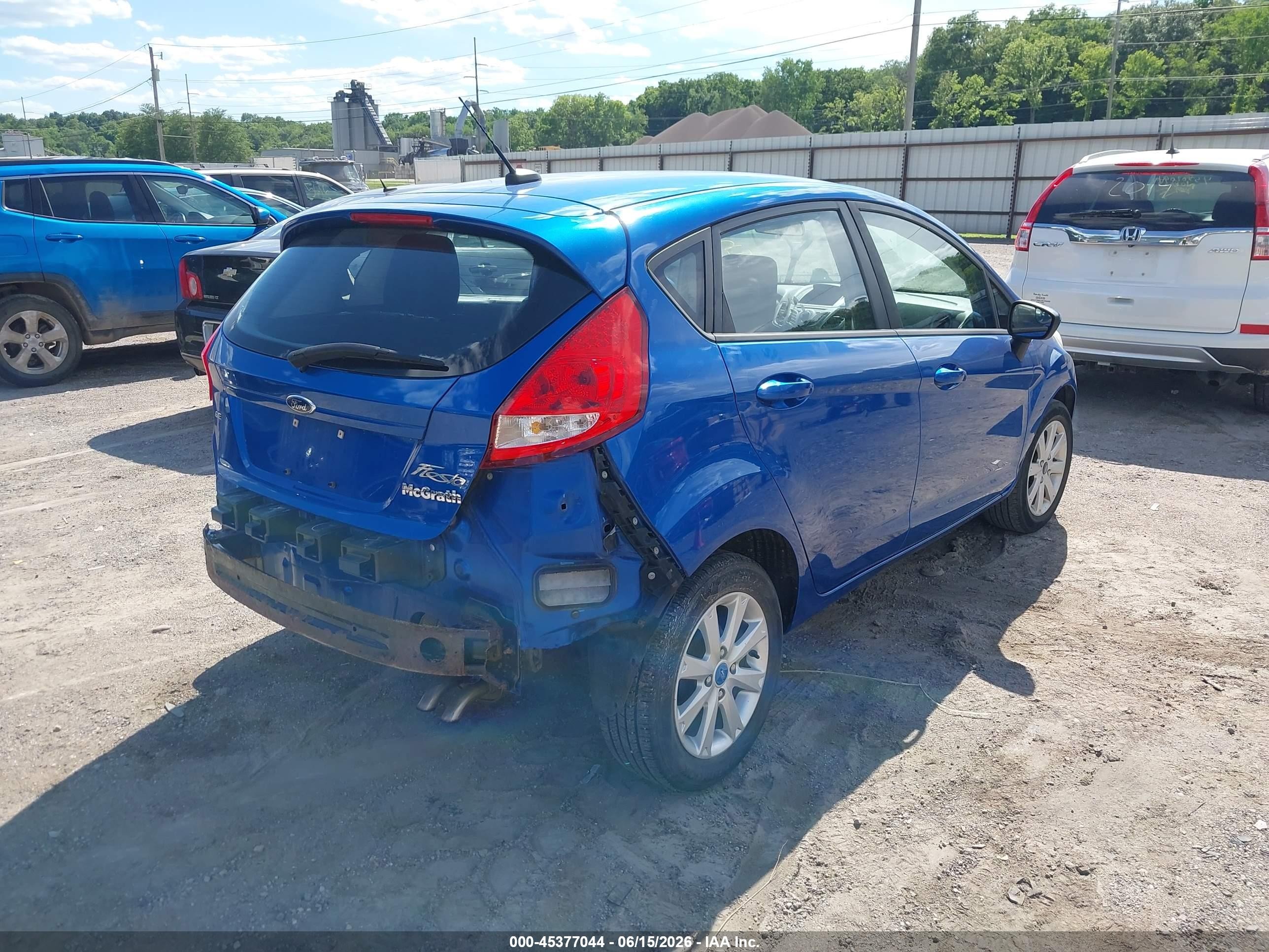 2011 Ford Fiesta Se Синий vin: 3FADP4EJ1BM232697