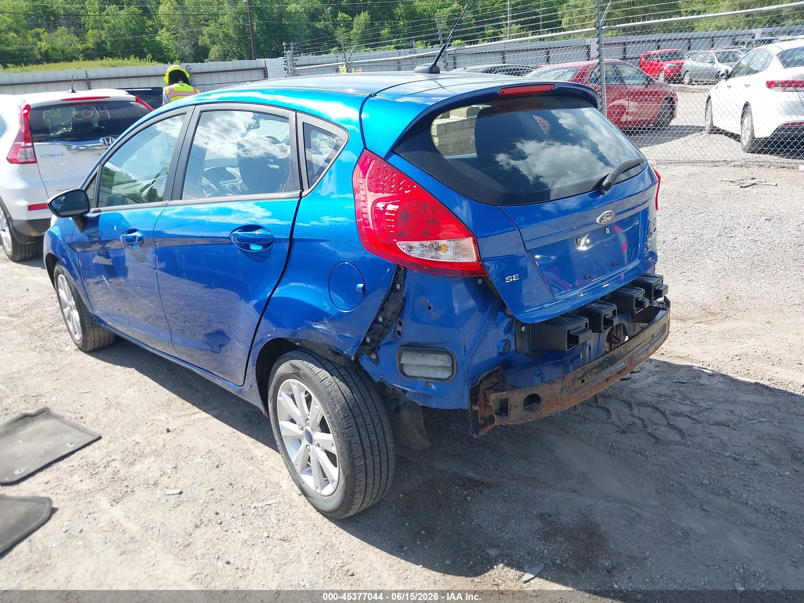 2011 Ford Fiesta Se Синий vin: 3FADP4EJ1BM232697