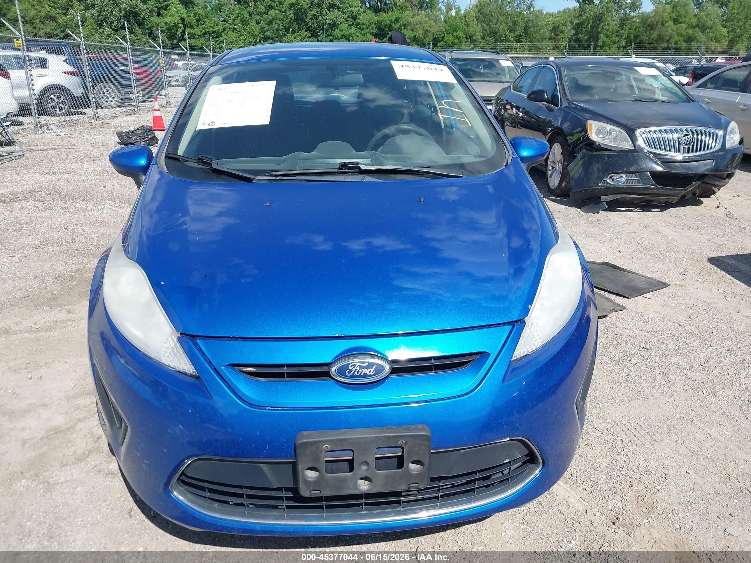2011 Ford Fiesta Se Синий vin: 3FADP4EJ1BM232697