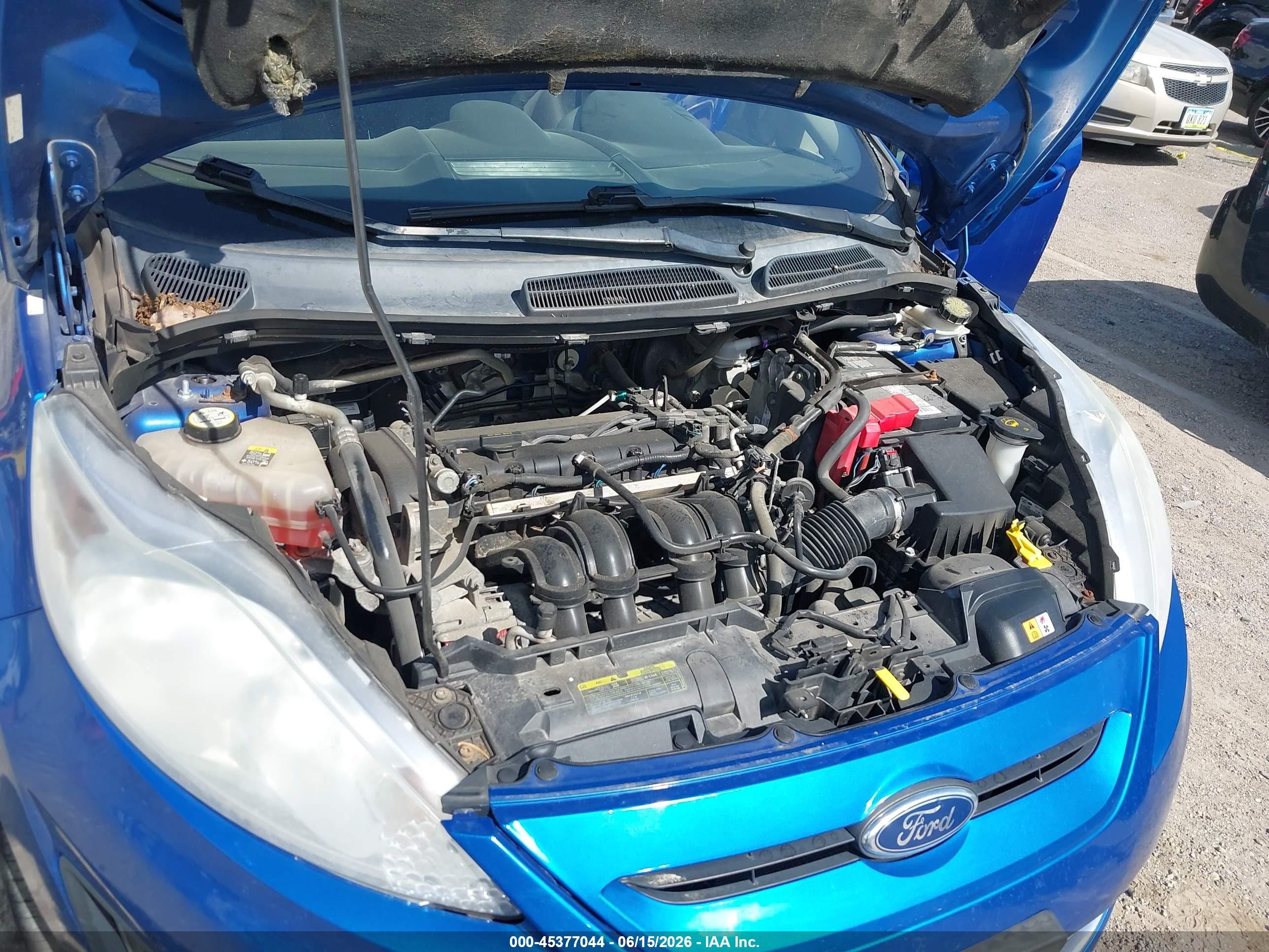 2011 Ford Fiesta Se Синий vin: 3FADP4EJ1BM232697