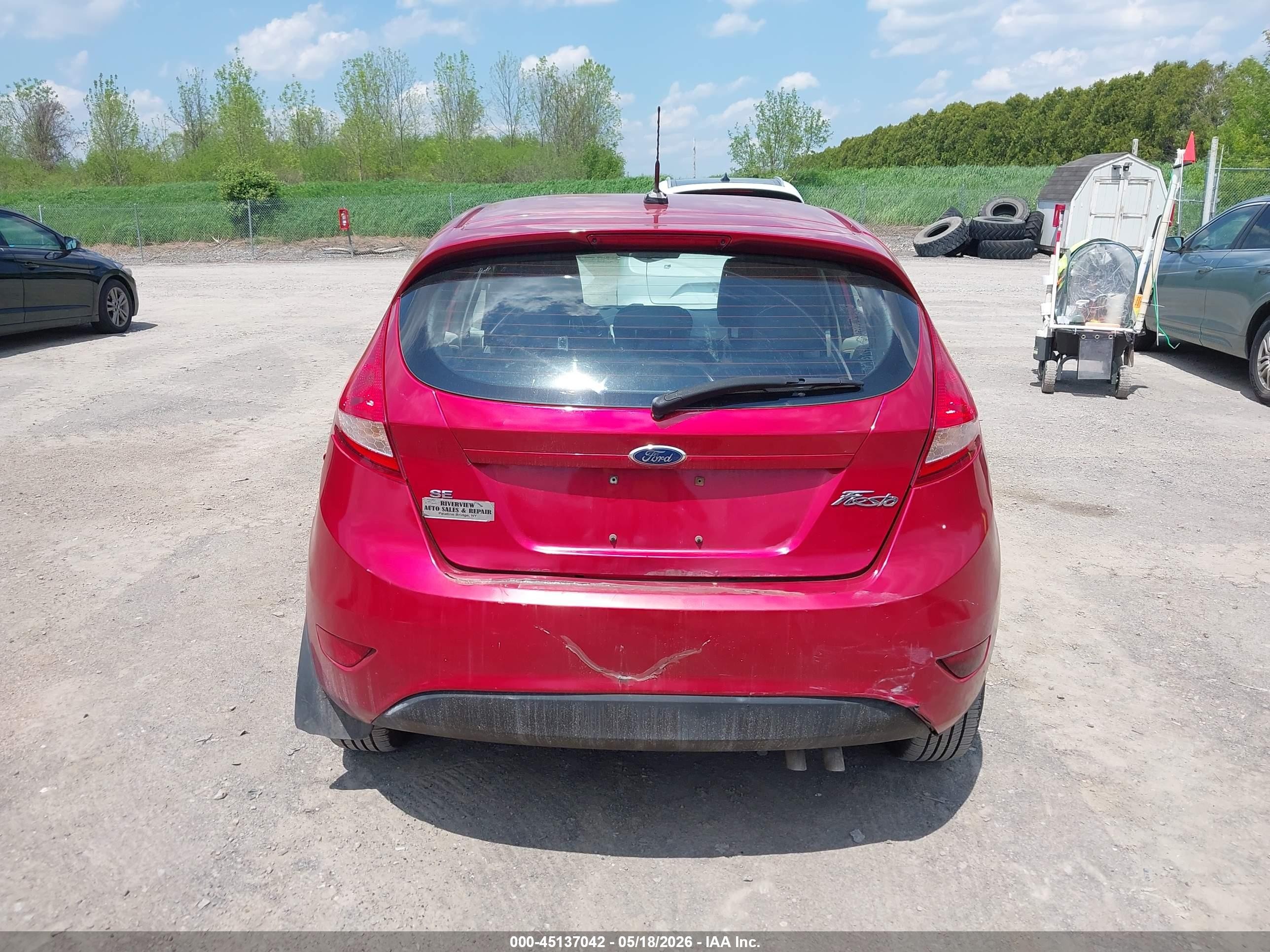 2012 Ford Fiesta Se Red vin: 3FADP4EJ1CM114005