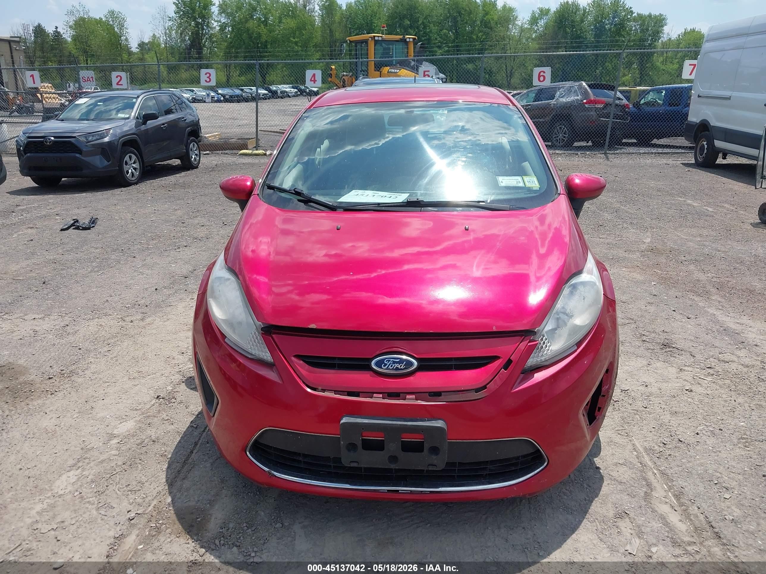 2012 Ford Fiesta Se Red vin: 3FADP4EJ1CM114005