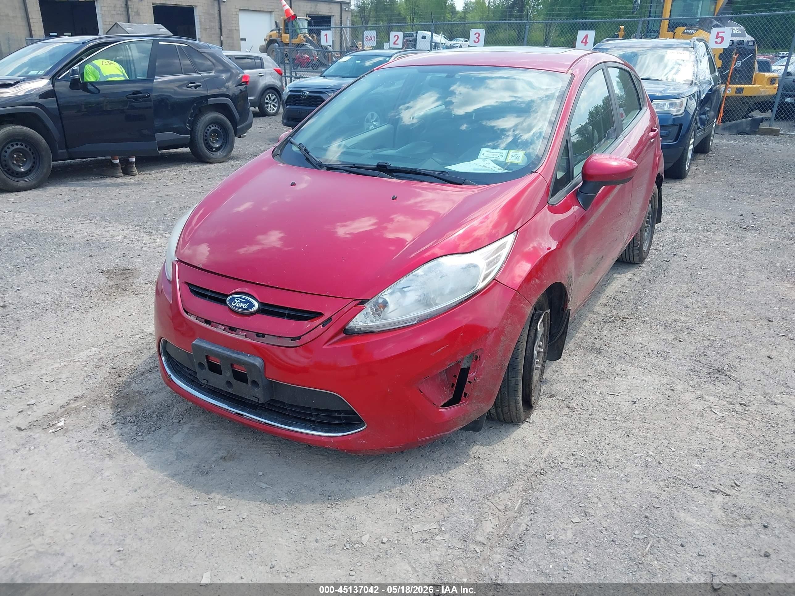 2012 Ford Fiesta Se Red vin: 3FADP4EJ1CM114005