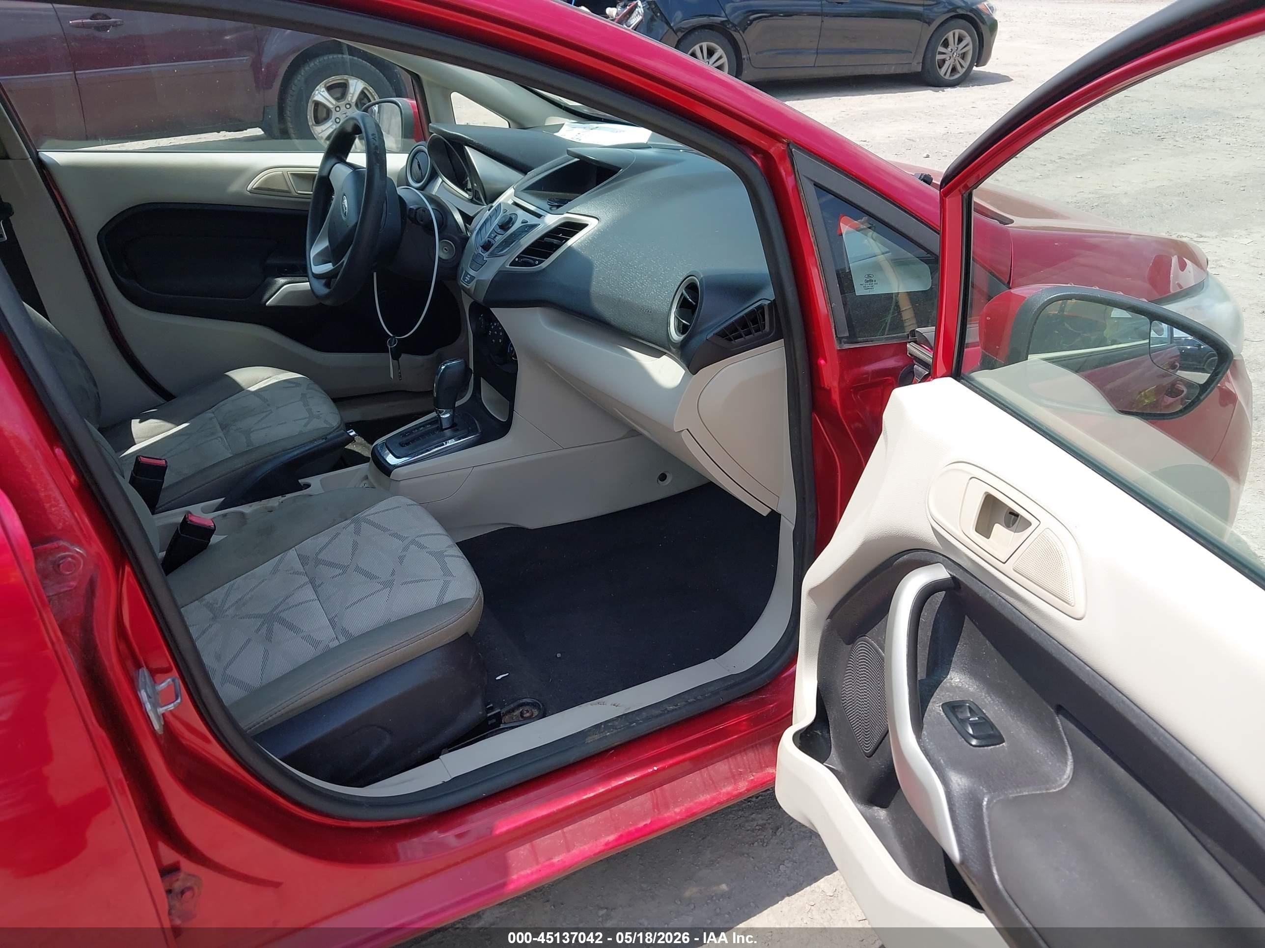 2012 Ford Fiesta Se Red vin: 3FADP4EJ1CM114005