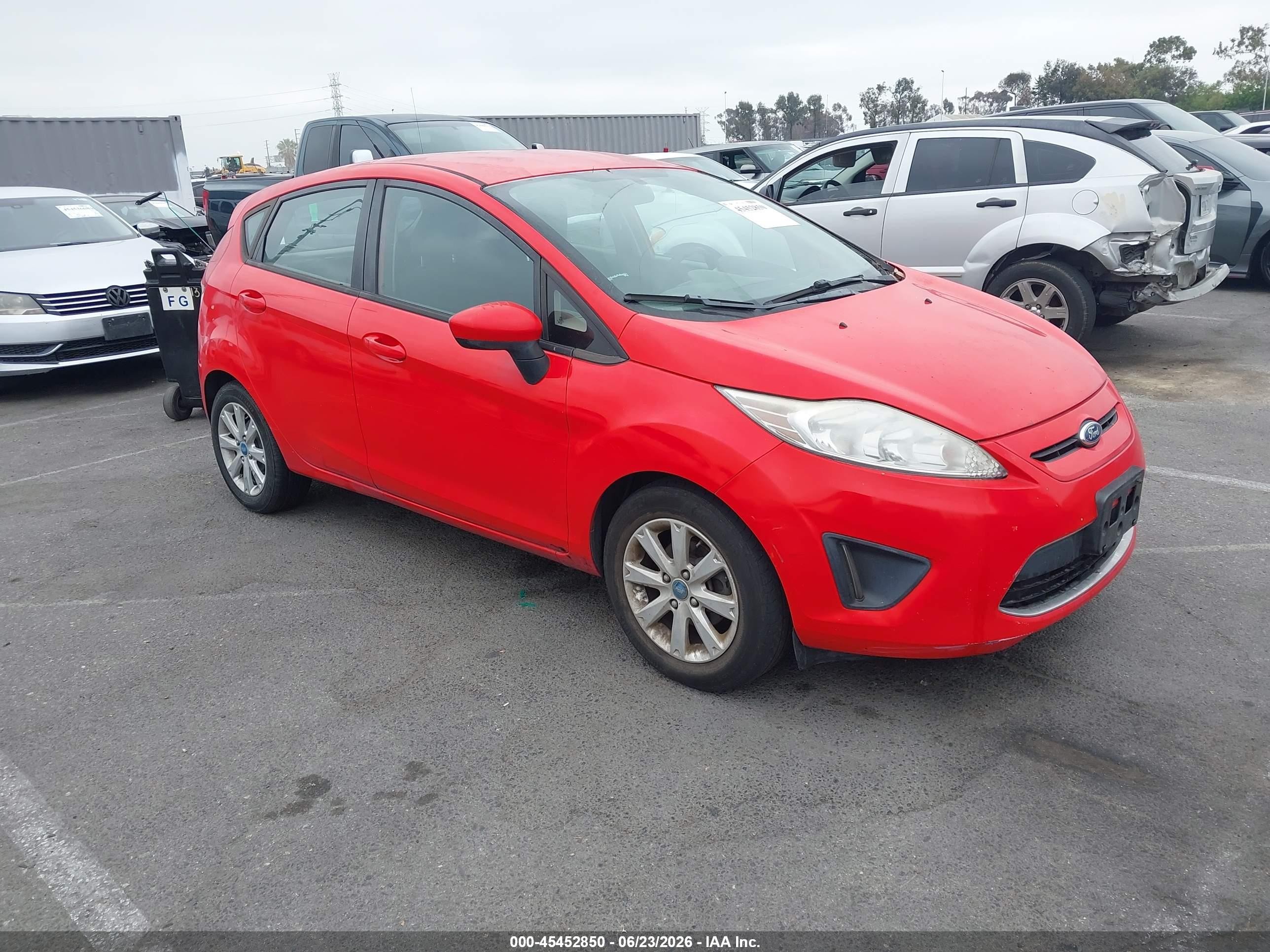 2012 Ford Fiesta Se Red vin: 3FADP4EJ1CM115428