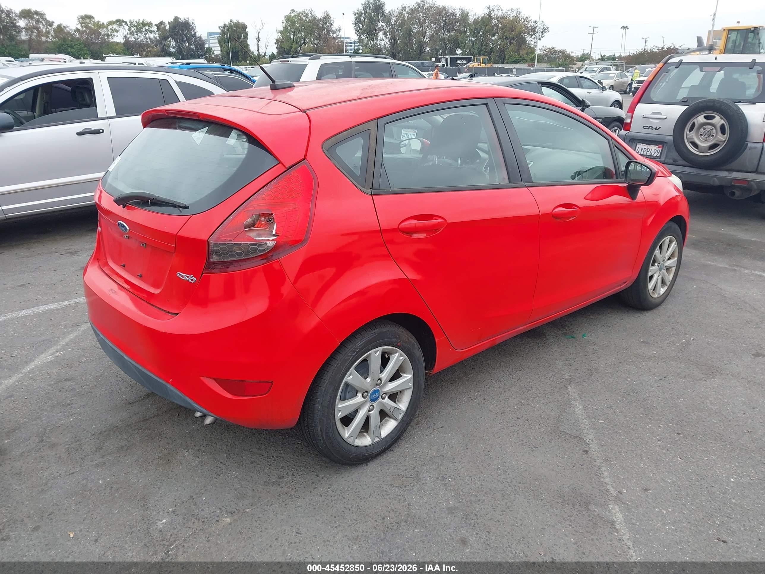 2012 Ford Fiesta Se Red vin: 3FADP4EJ1CM115428