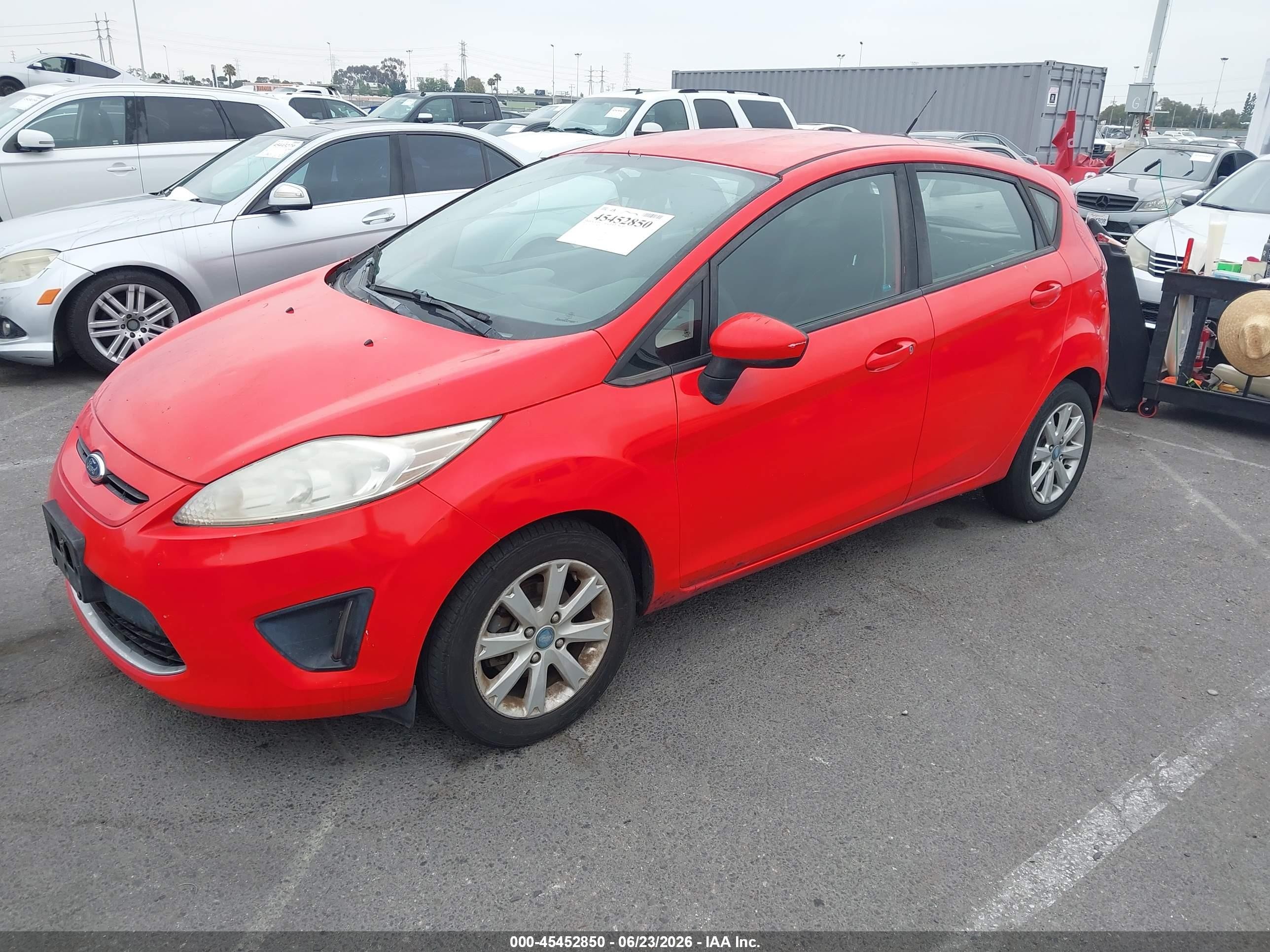 2012 Ford Fiesta Se Red vin: 3FADP4EJ1CM115428