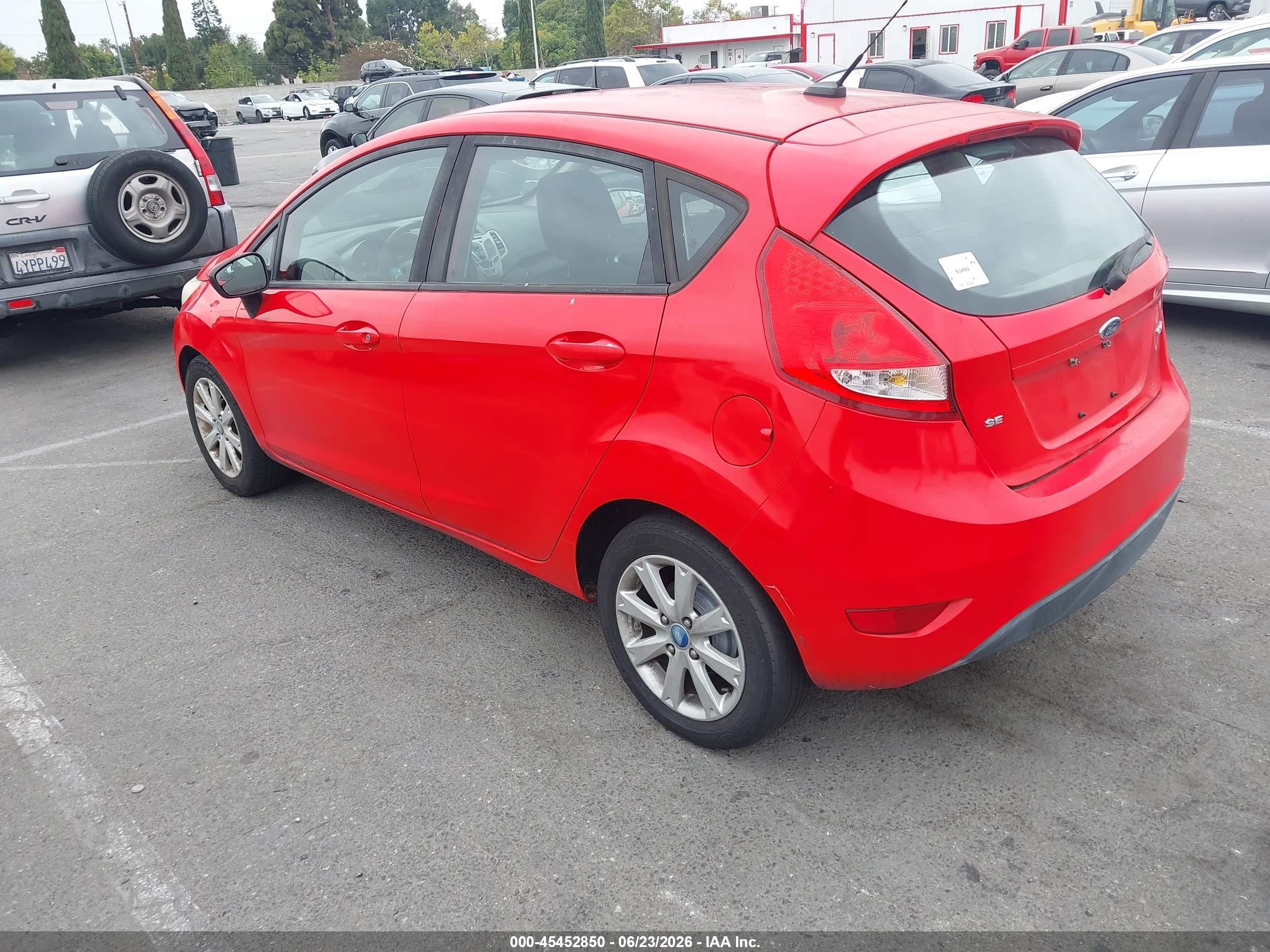 2012 Ford Fiesta Se Red vin: 3FADP4EJ1CM115428