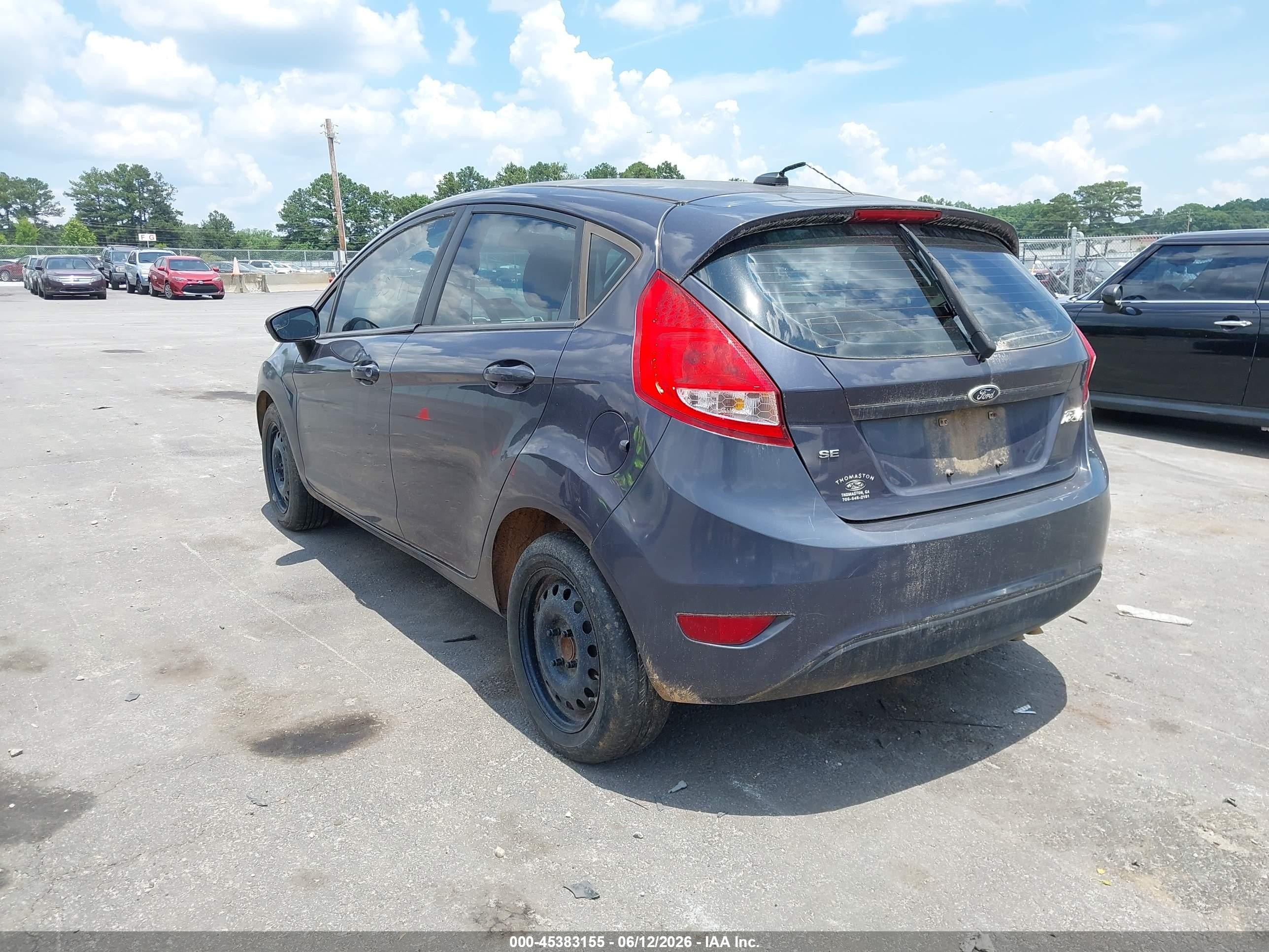 2013 Ford Fiesta Se Dark Blue vin: 3FADP4EJ1DM122784