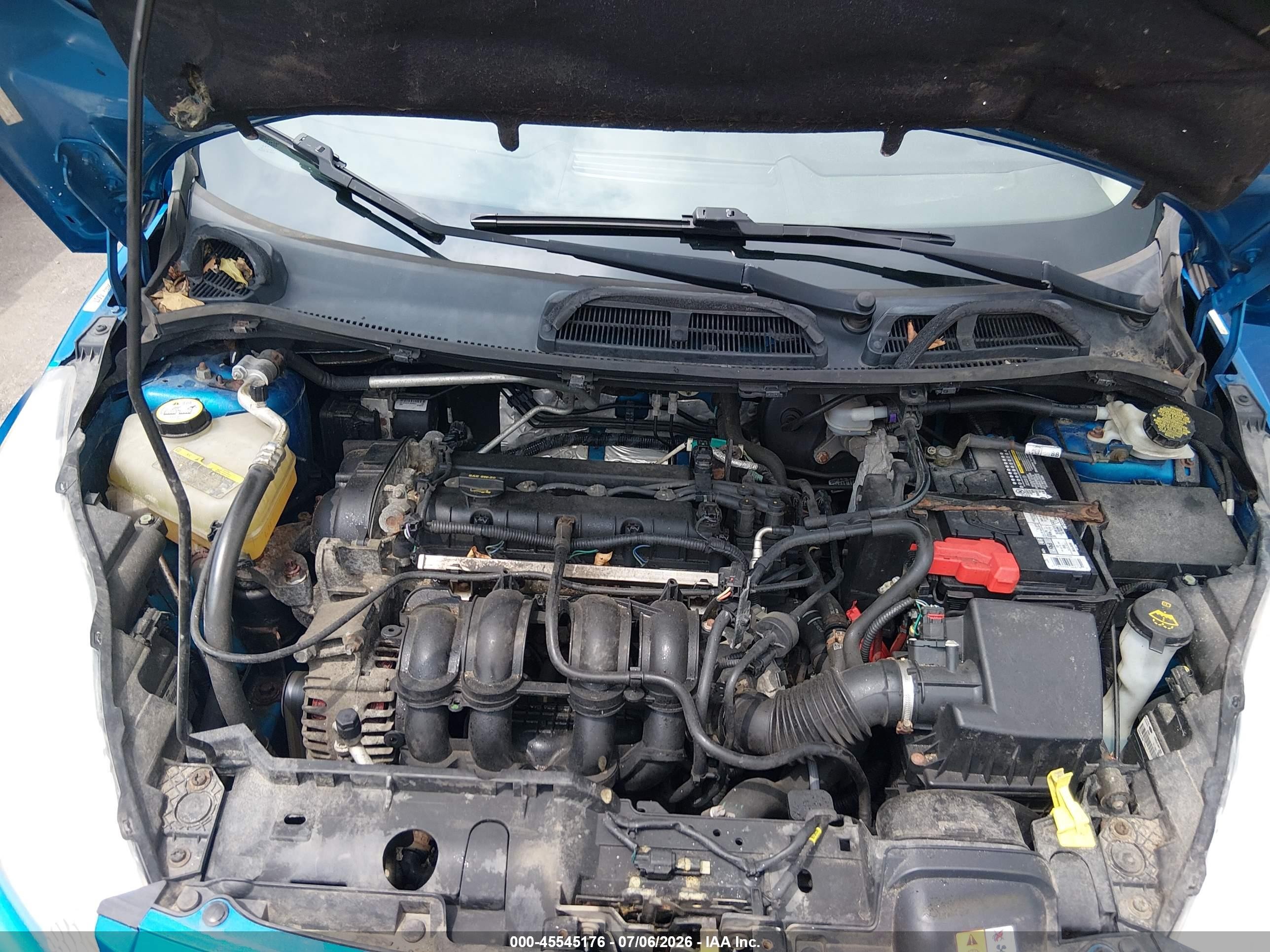 2013 Ford Fiesta Se Blue vin: 3FADP4EJ1DM131985