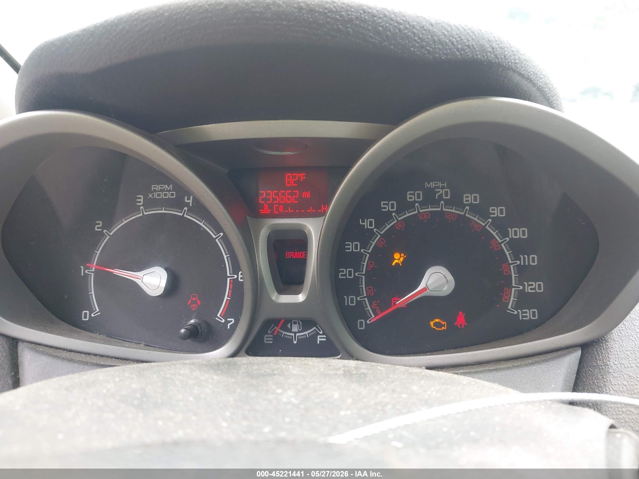 2013 Ford Fiesta Se Red vin: 3FADP4EJ1DM224666