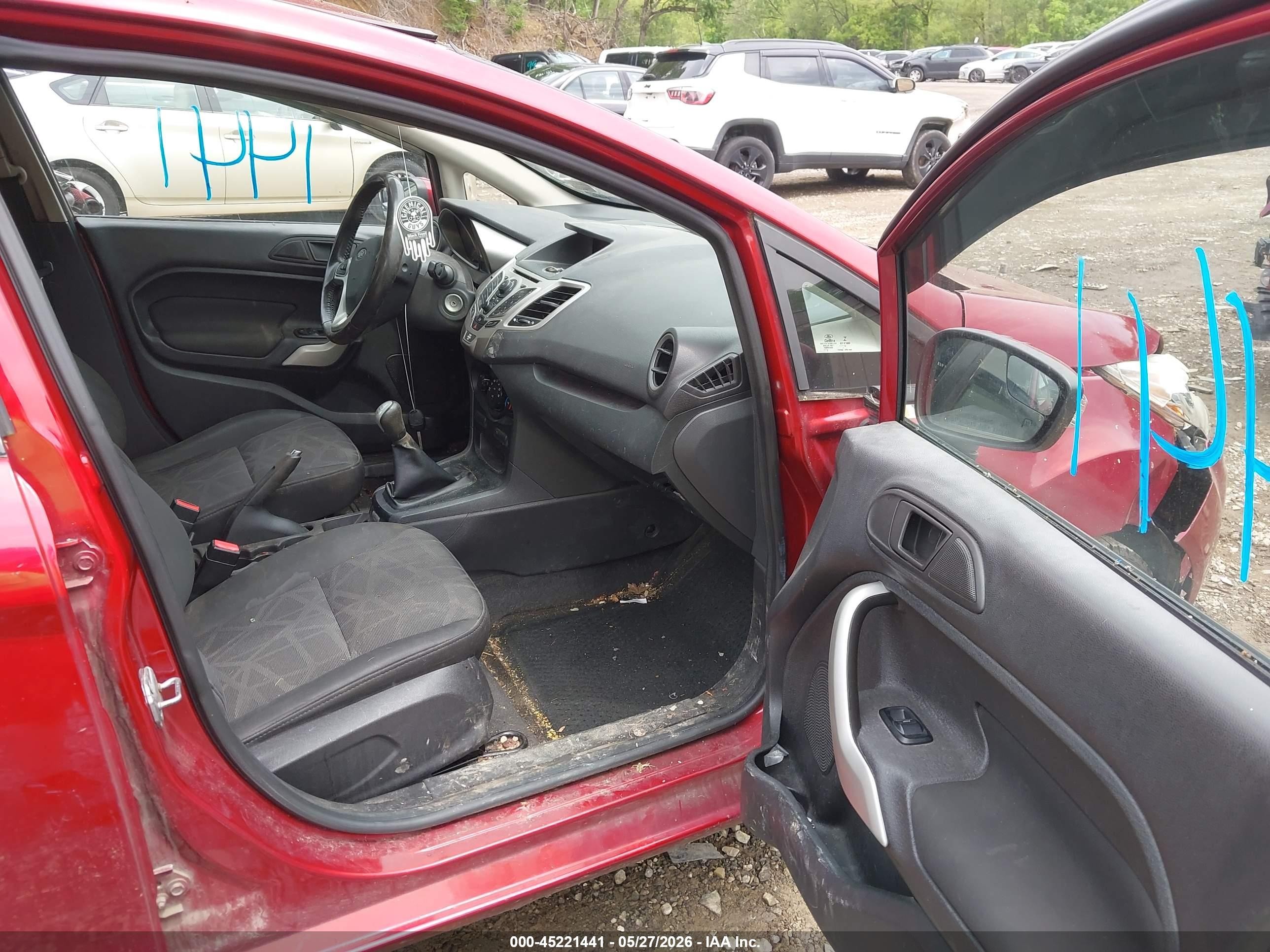 2013 Ford Fiesta Se Red vin: 3FADP4EJ1DM224666