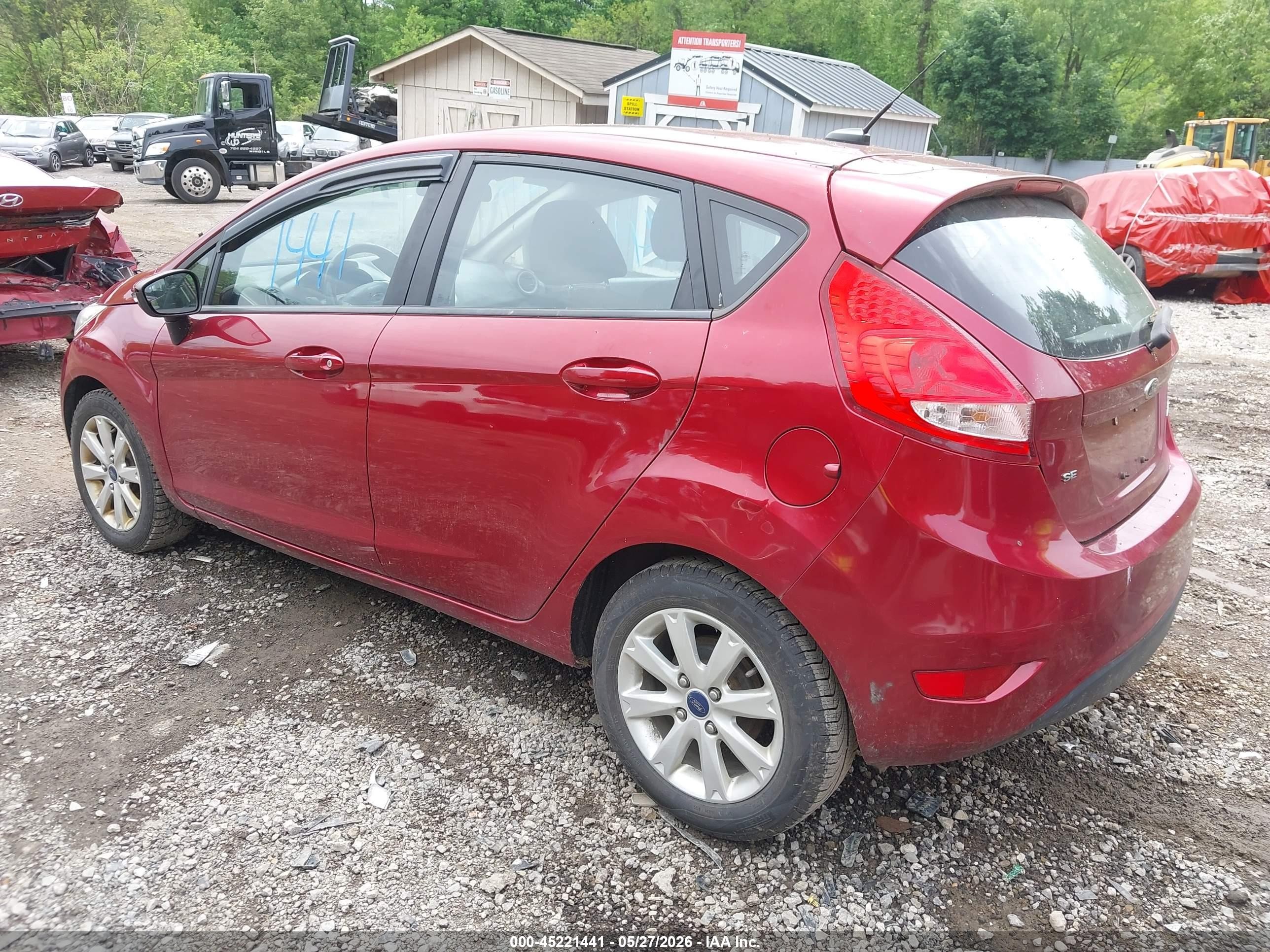 2013 Ford Fiesta Se Red vin: 3FADP4EJ1DM224666