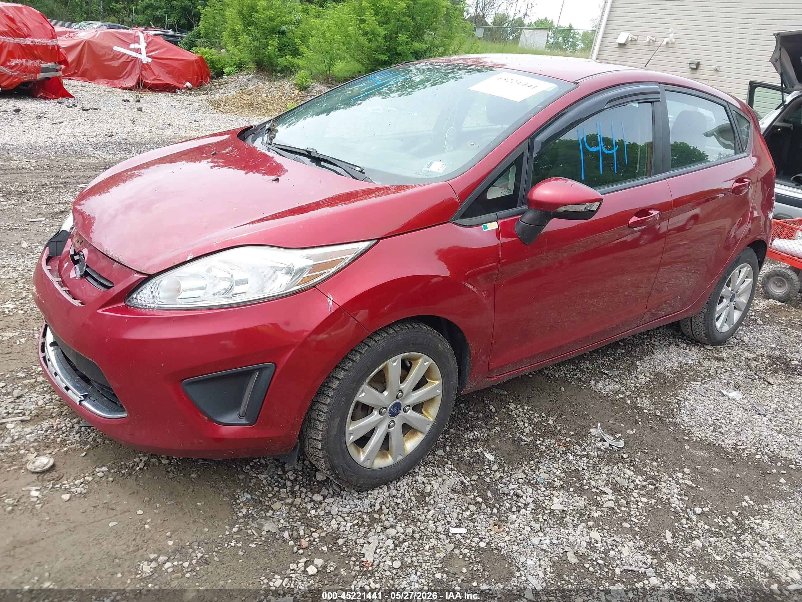 2013 Ford Fiesta Se Red vin: 3FADP4EJ1DM224666