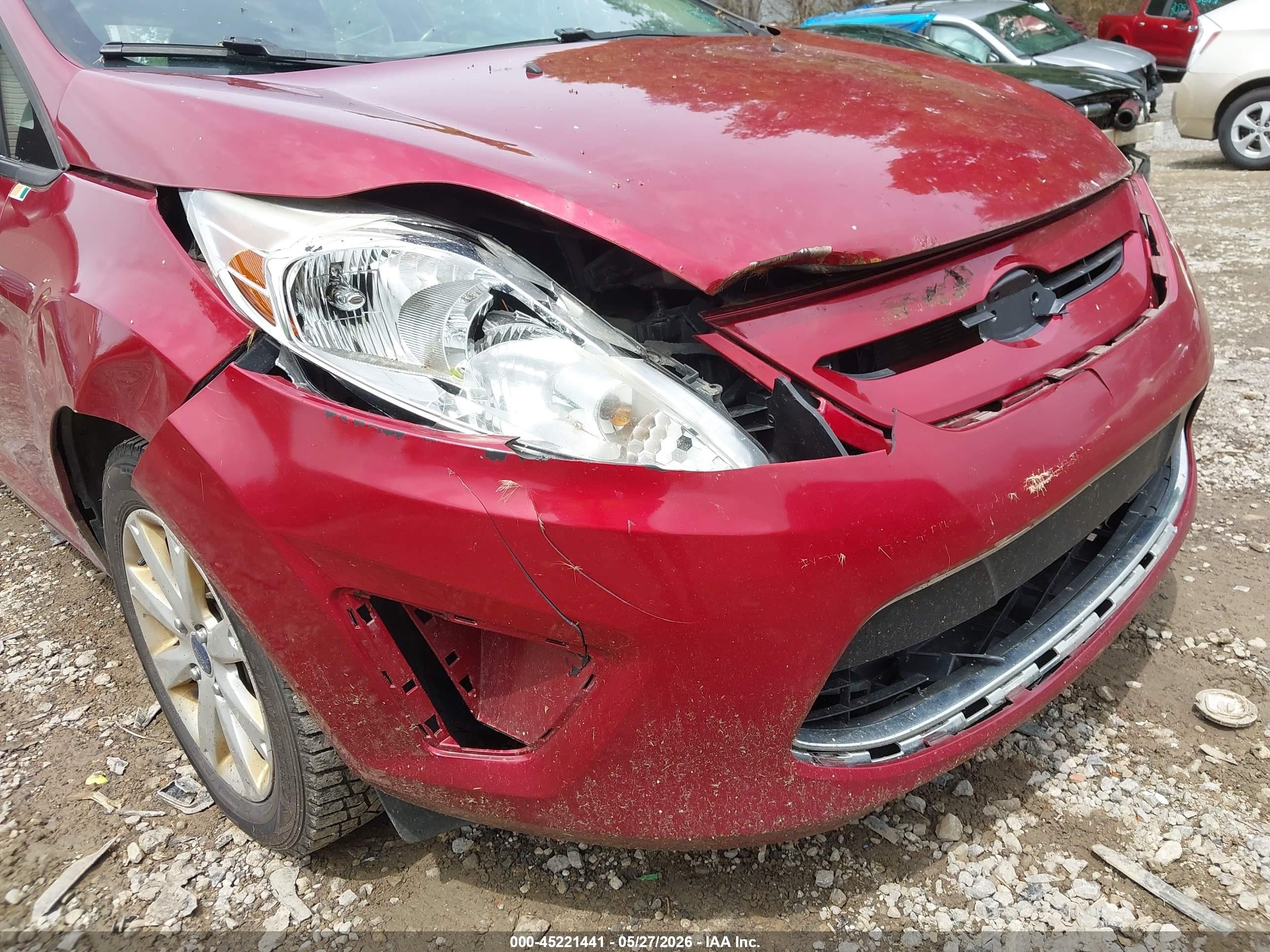 2013 Ford Fiesta Se Red vin: 3FADP4EJ1DM224666