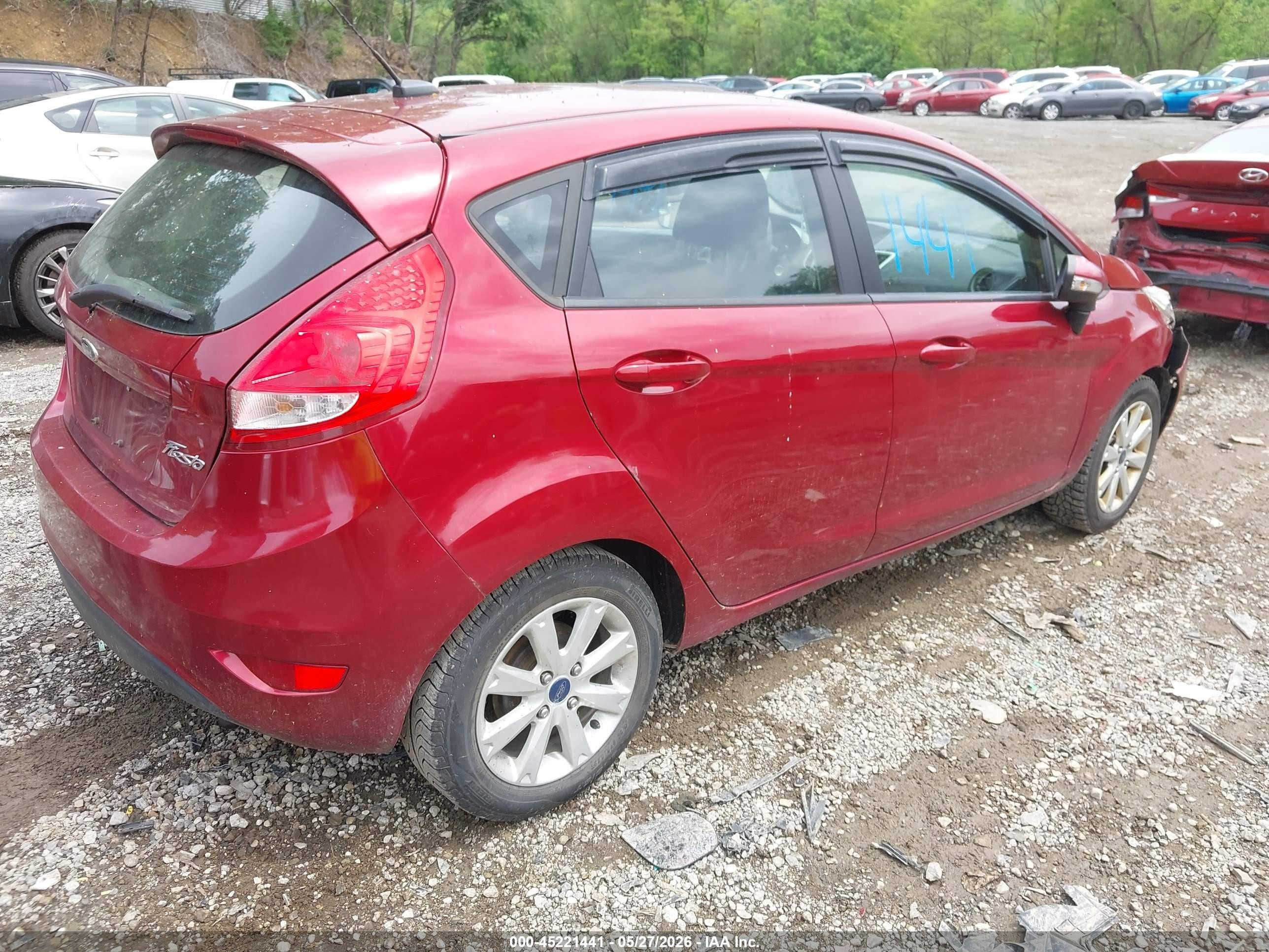2013 Ford Fiesta Se Red vin: 3FADP4EJ1DM224666