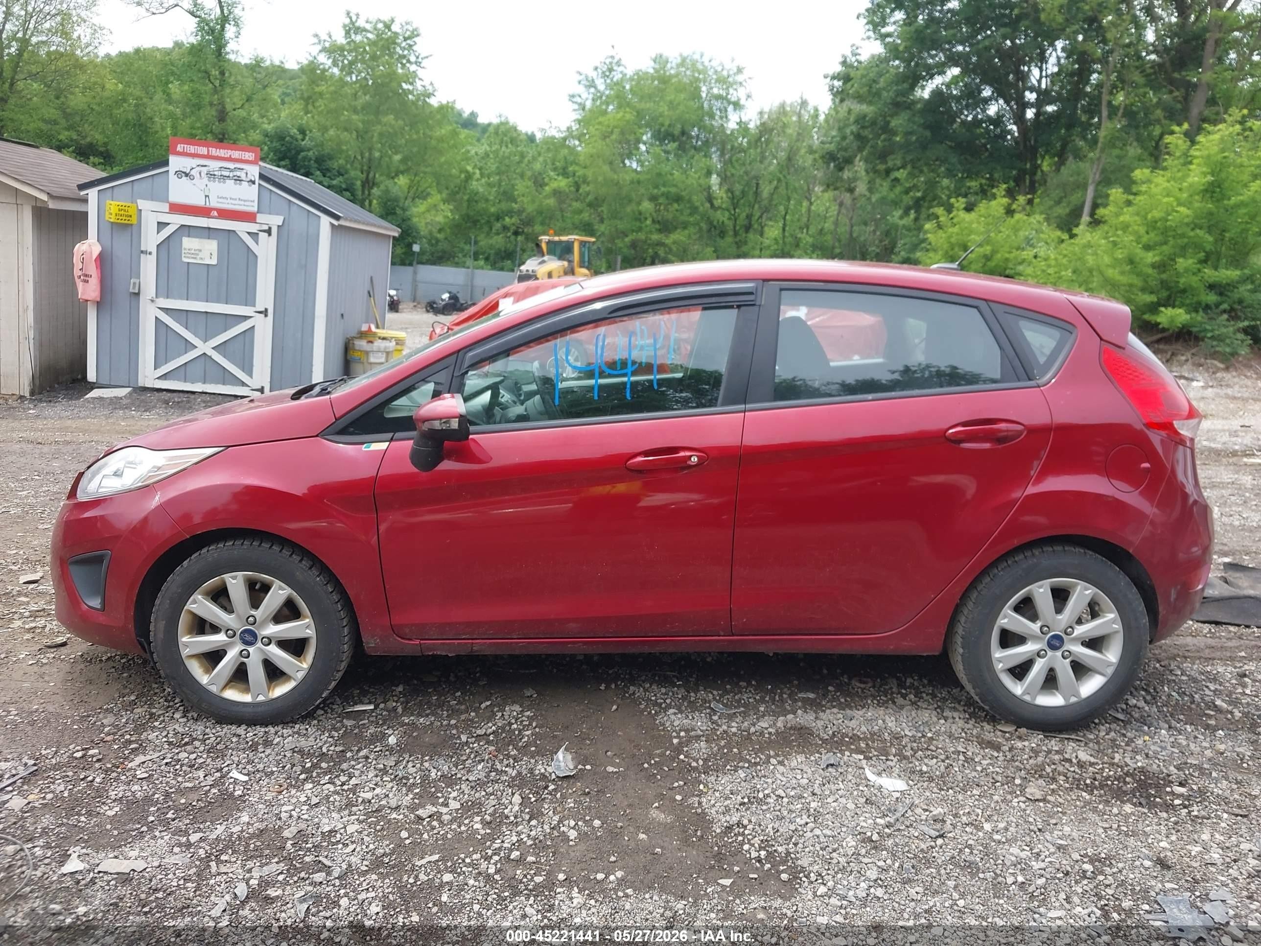 2013 Ford Fiesta Se Red vin: 3FADP4EJ1DM224666