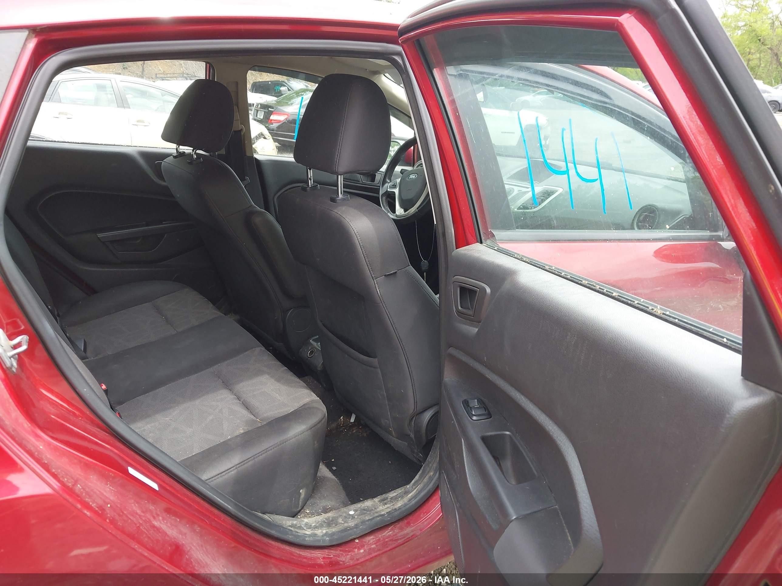 2013 Ford Fiesta Se Red vin: 3FADP4EJ1DM224666