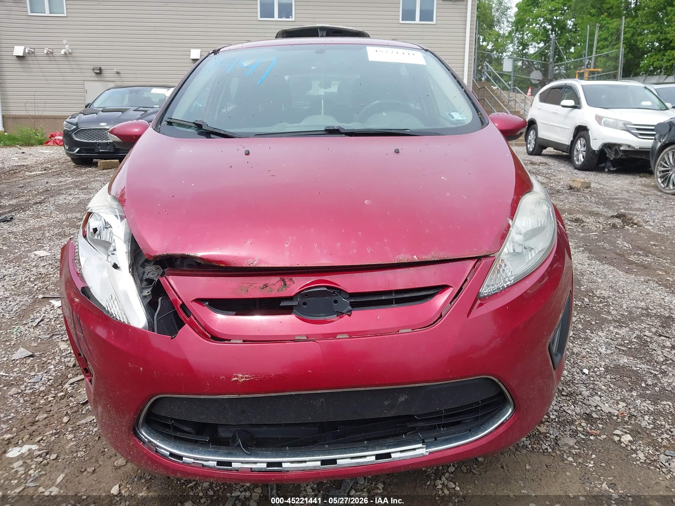 2013 Ford Fiesta Se Red vin: 3FADP4EJ1DM224666