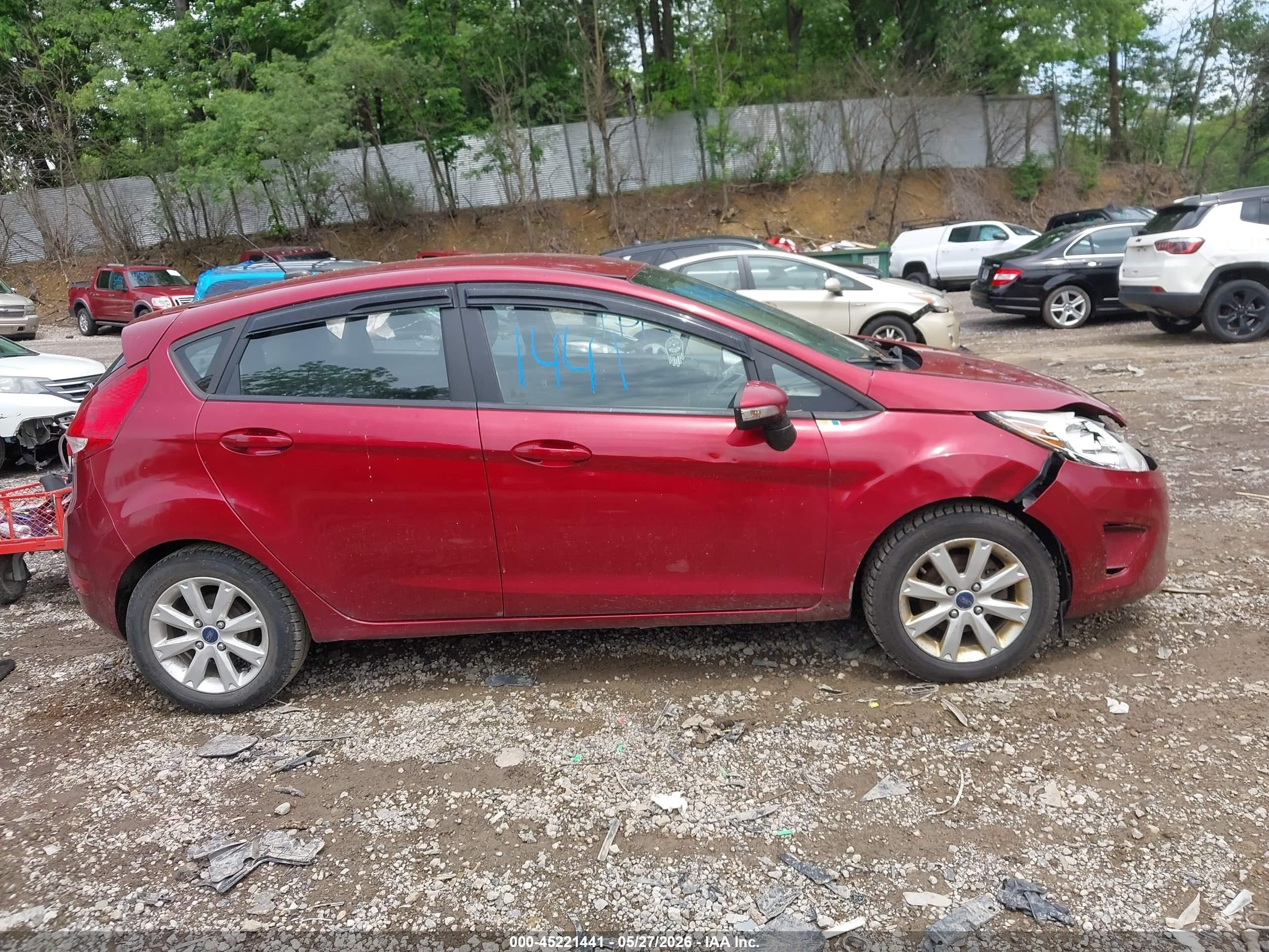 2013 Ford Fiesta Se Red vin: 3FADP4EJ1DM224666