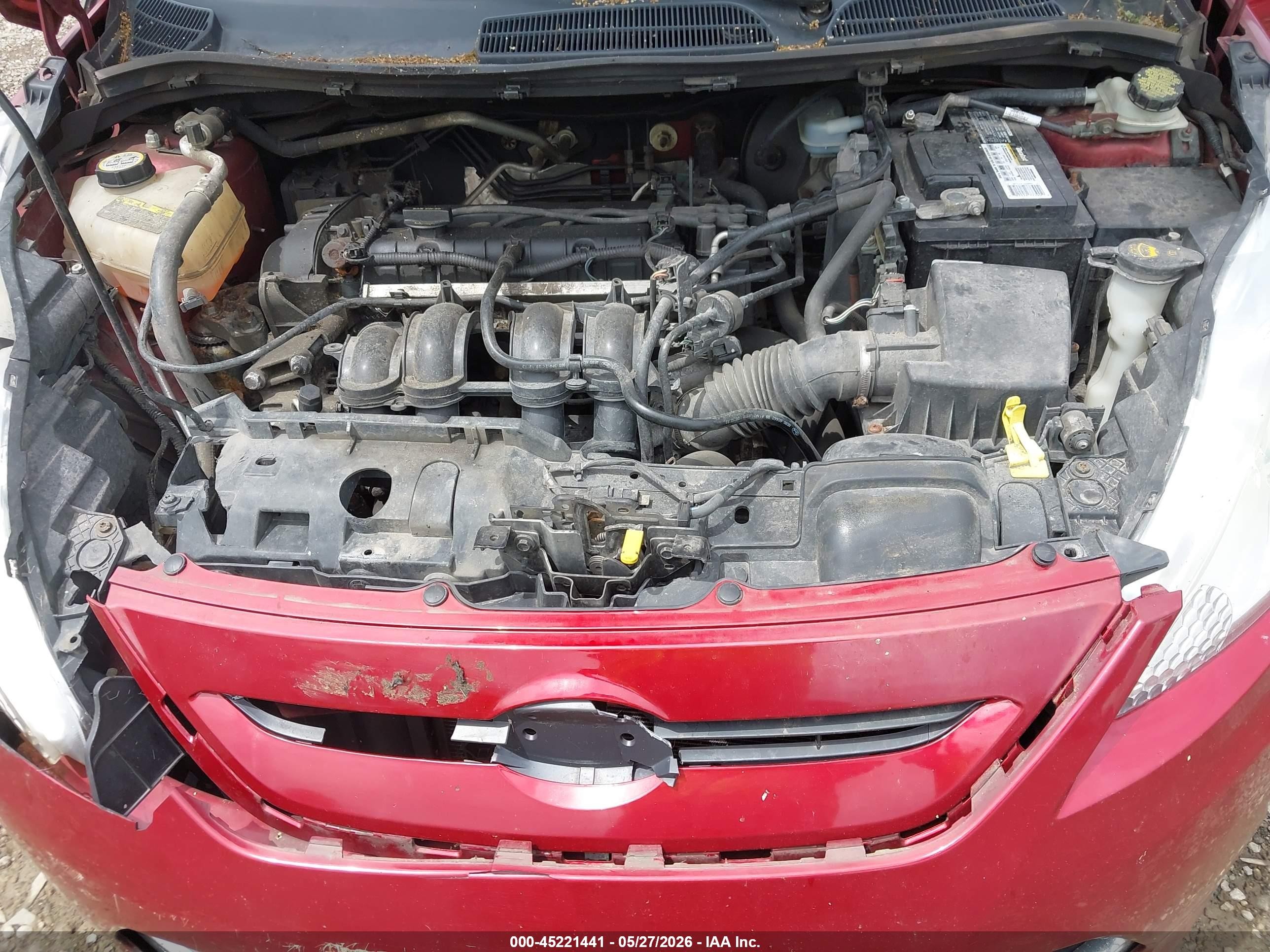 2013 Ford Fiesta Se Red vin: 3FADP4EJ1DM224666