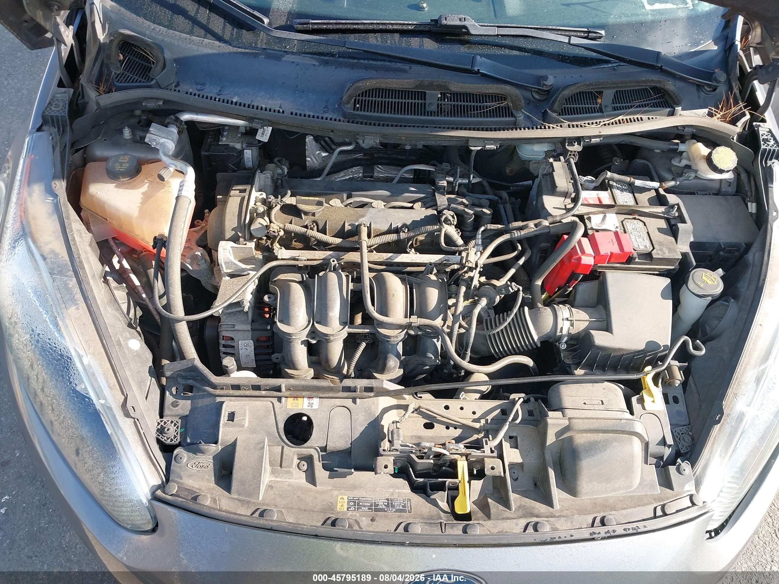 2014 Ford Fiesta Se Gray vin: 3FADP4EJ1EM122785