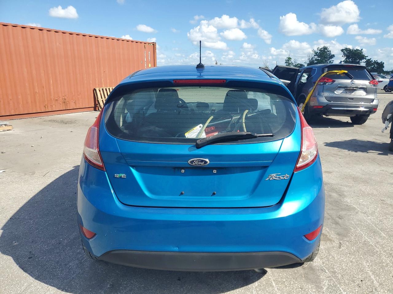 2014 Ford Fiesta Se Blue vin: 3FADP4EJ1EM233305
