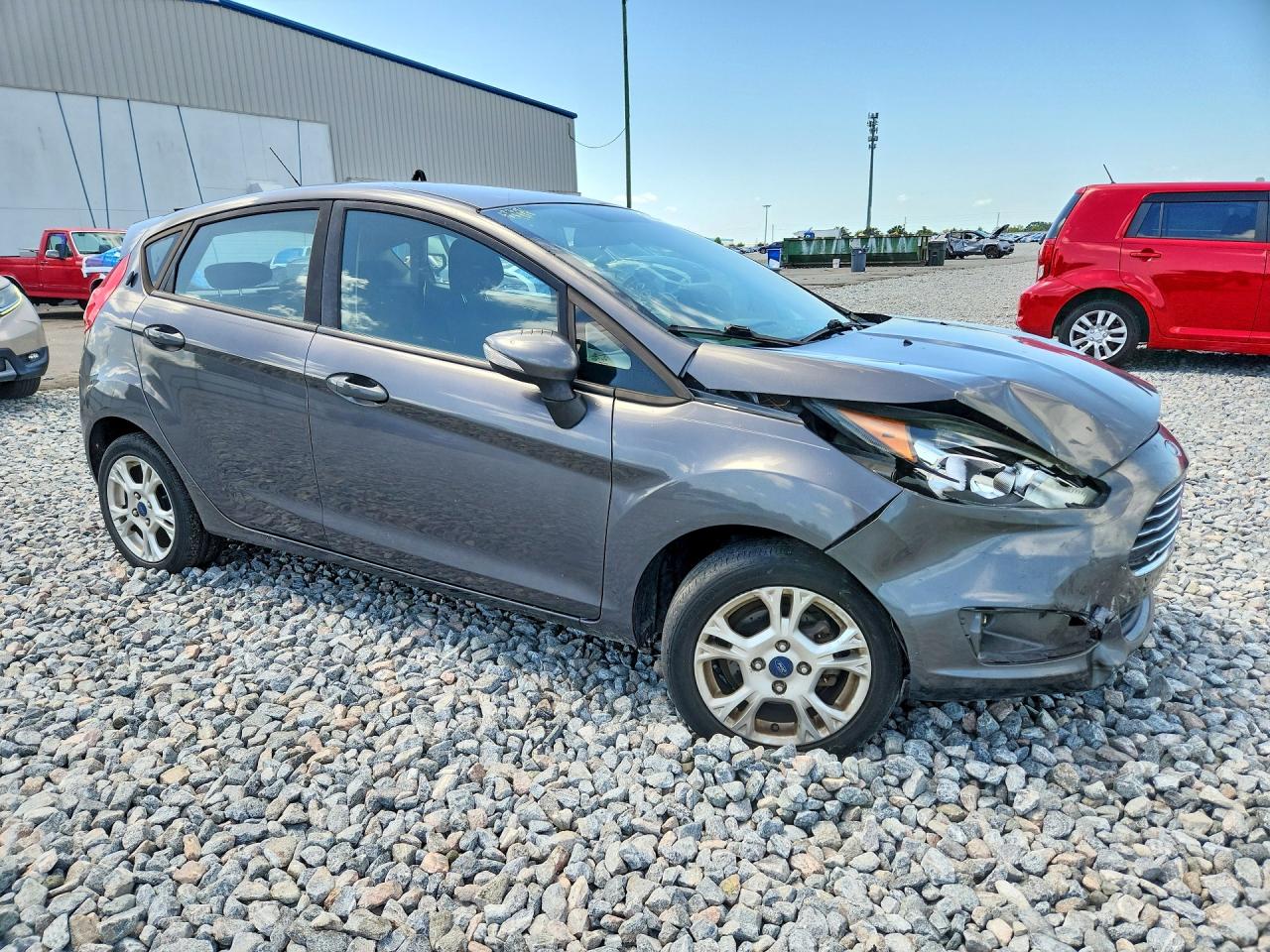 2015 Ford Fiesta Se Gray vin: 3FADP4EJ1FM111075