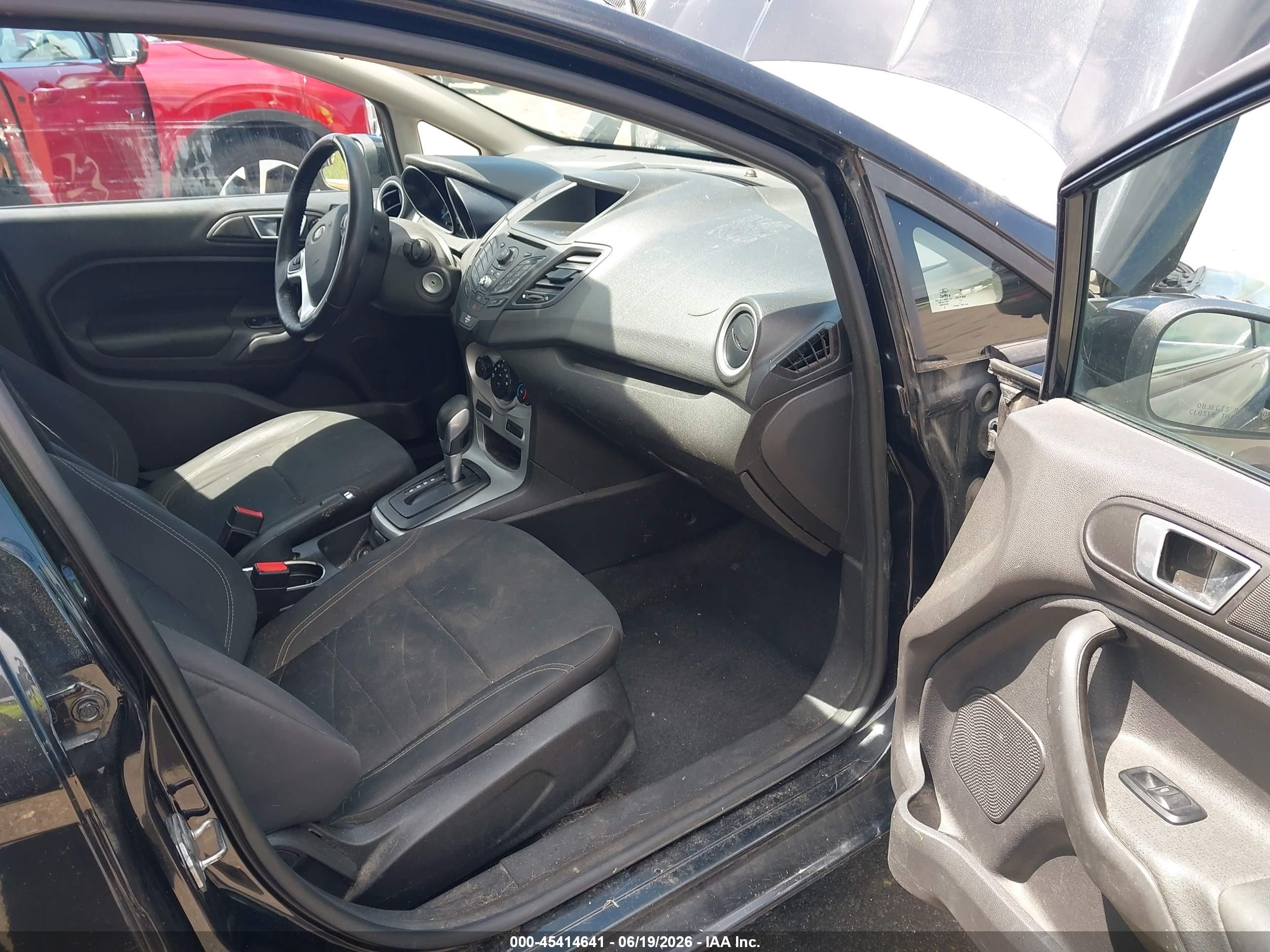 2015 Ford Fiesta Se Black vin: 3FADP4EJ1FM167517