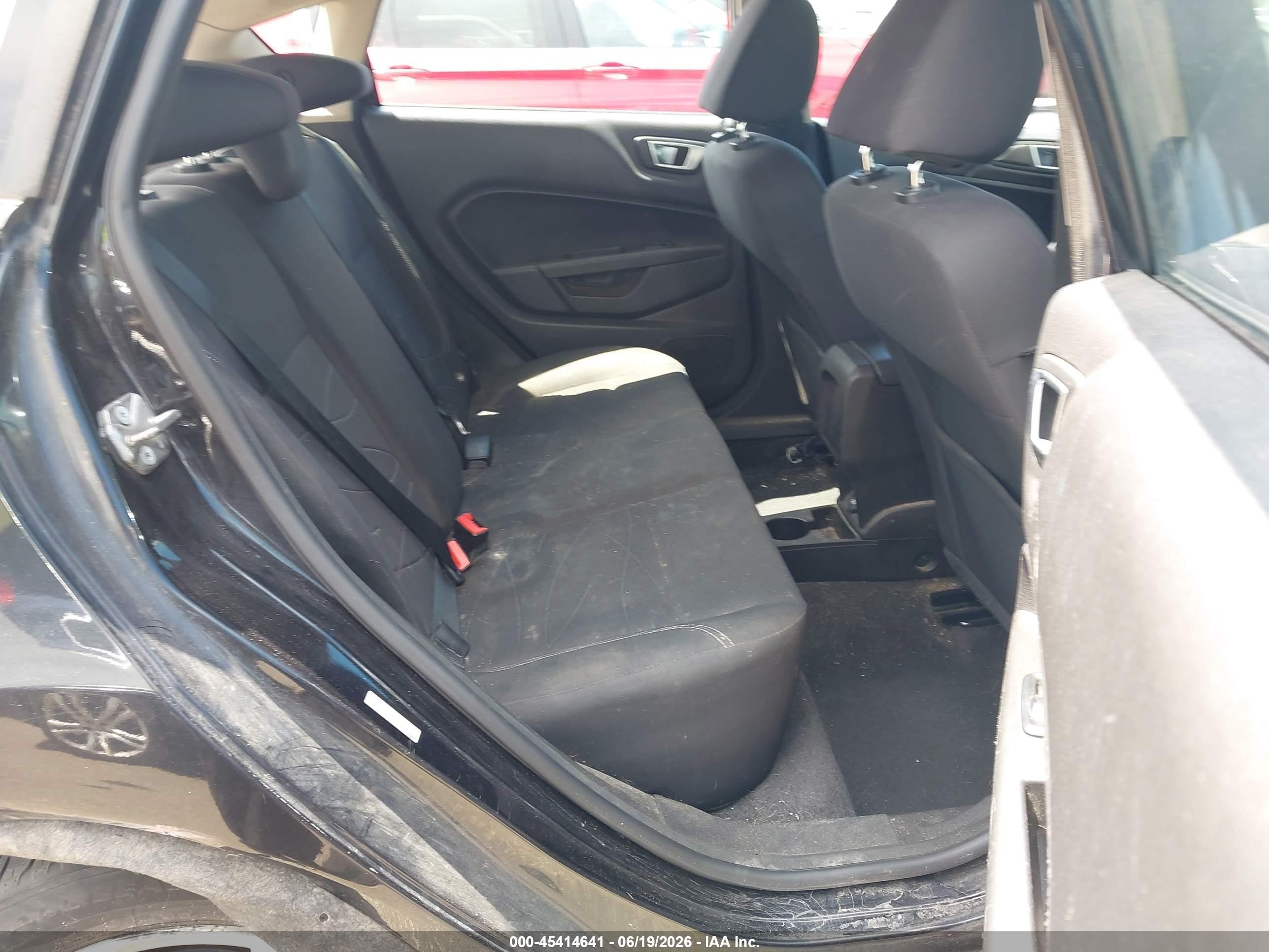 2015 Ford Fiesta Se Black vin: 3FADP4EJ1FM167517