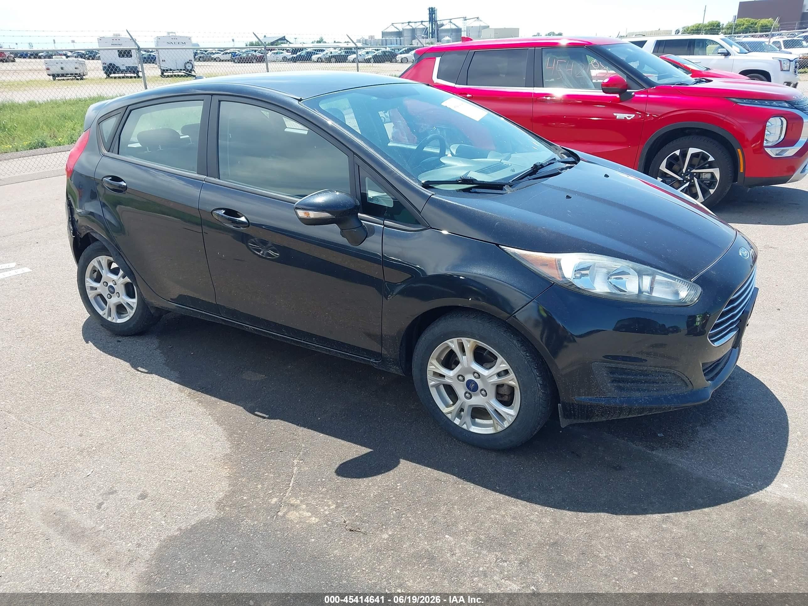2015 Ford Fiesta Se Black vin: 3FADP4EJ1FM167517