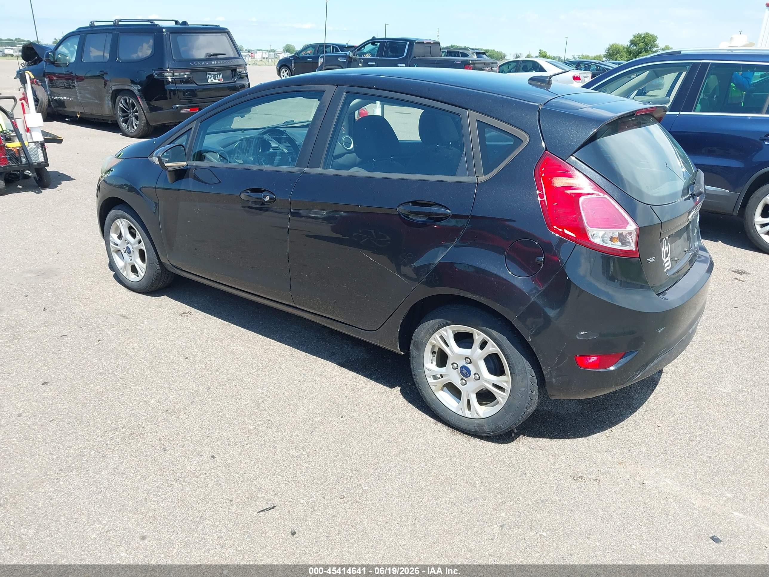 2015 Ford Fiesta Se Black vin: 3FADP4EJ1FM167517