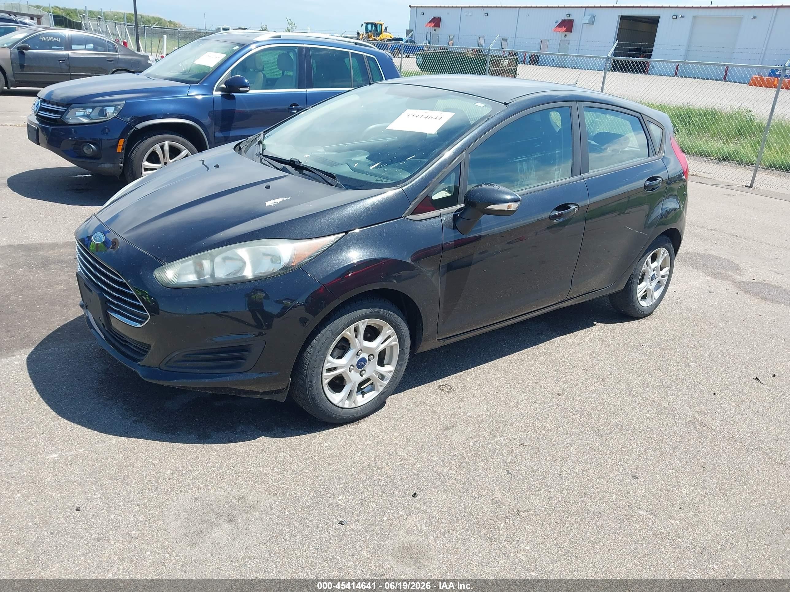 2015 Ford Fiesta Se Black vin: 3FADP4EJ1FM167517
