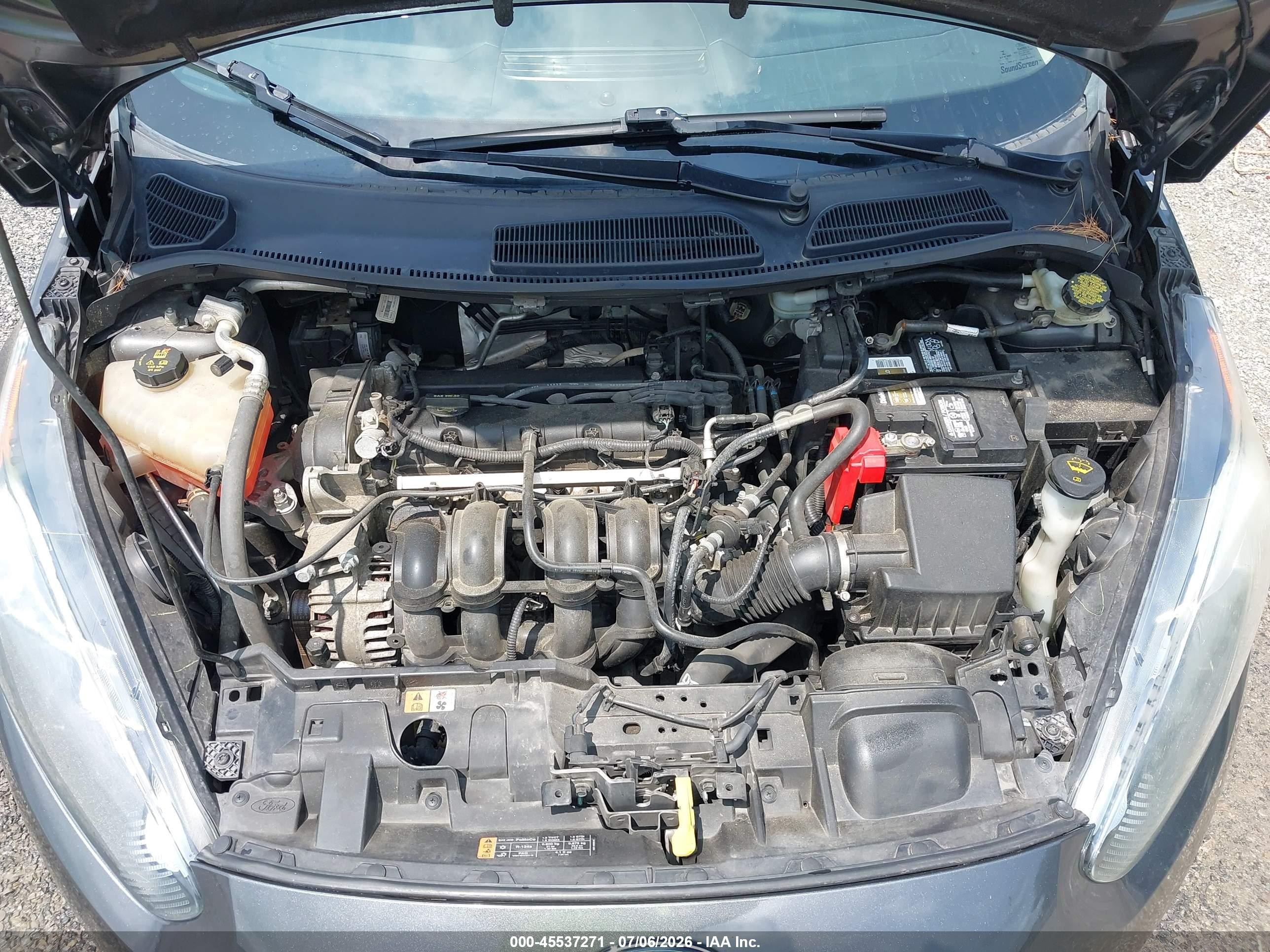 2015 Ford Fiesta Se Gray vin: 3FADP4EJ1FM175648