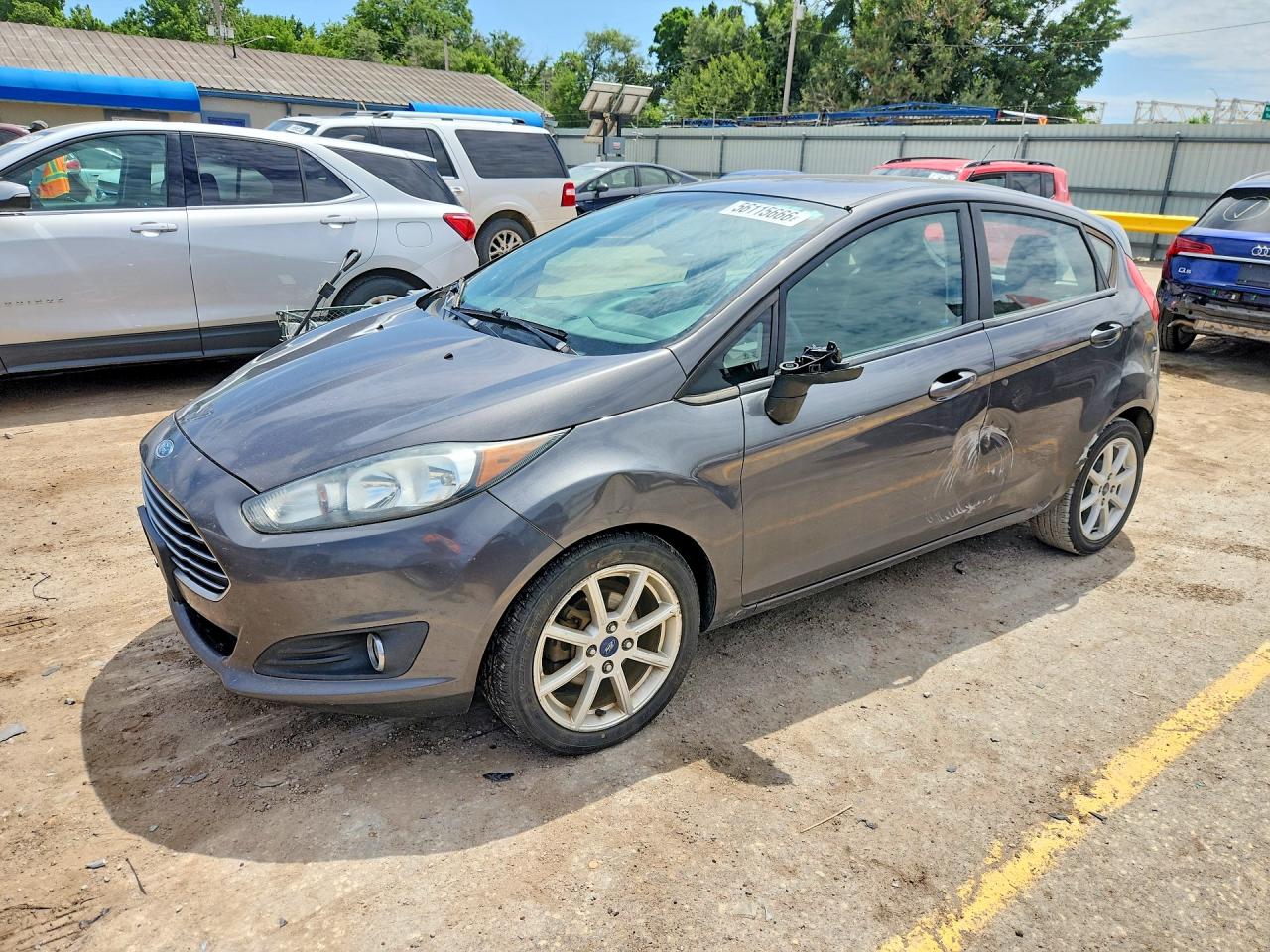 2015 Ford Fiesta Se Gray vin: 3FADP4EJ1FM200984
