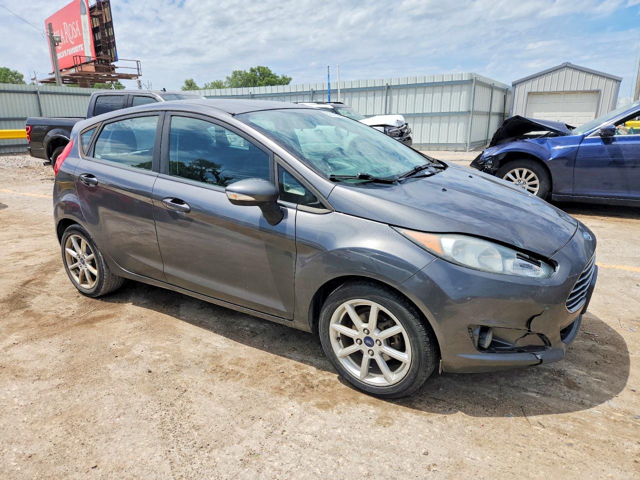 2015 Ford Fiesta Se Gray vin: 3FADP4EJ1FM200984