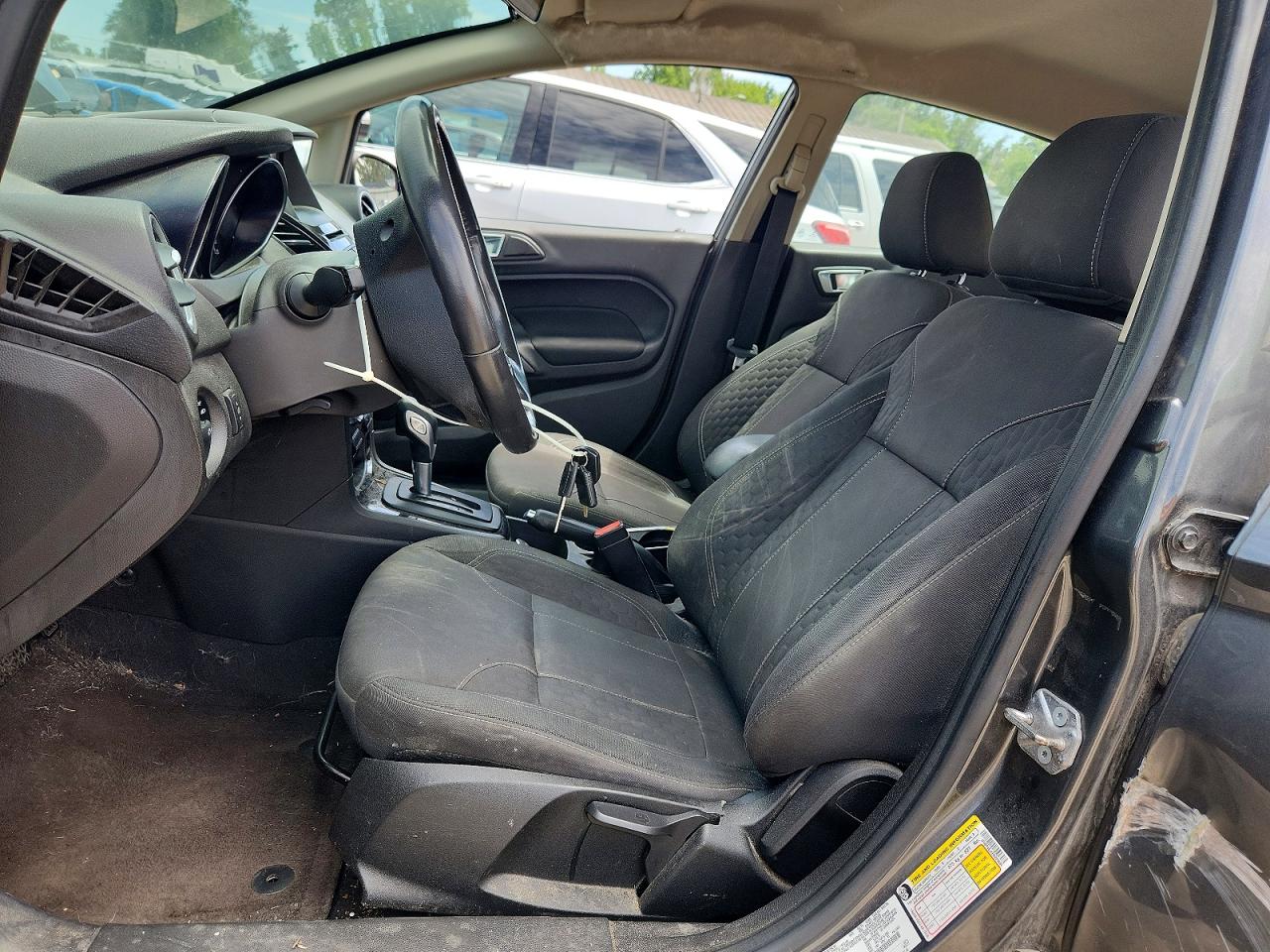 2015 Ford Fiesta Se Gray vin: 3FADP4EJ1FM200984