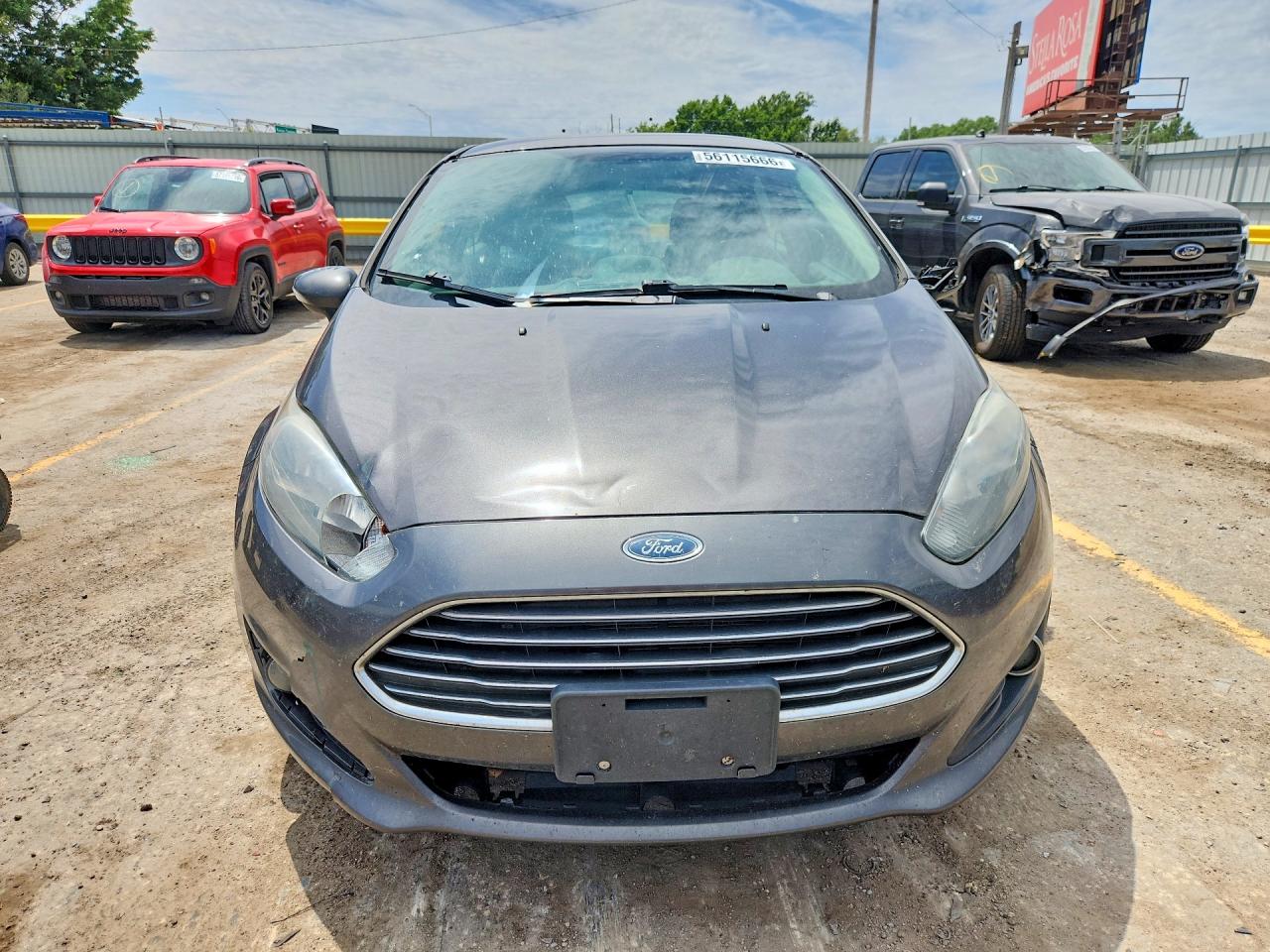 2015 Ford Fiesta Se Gray vin: 3FADP4EJ1FM200984