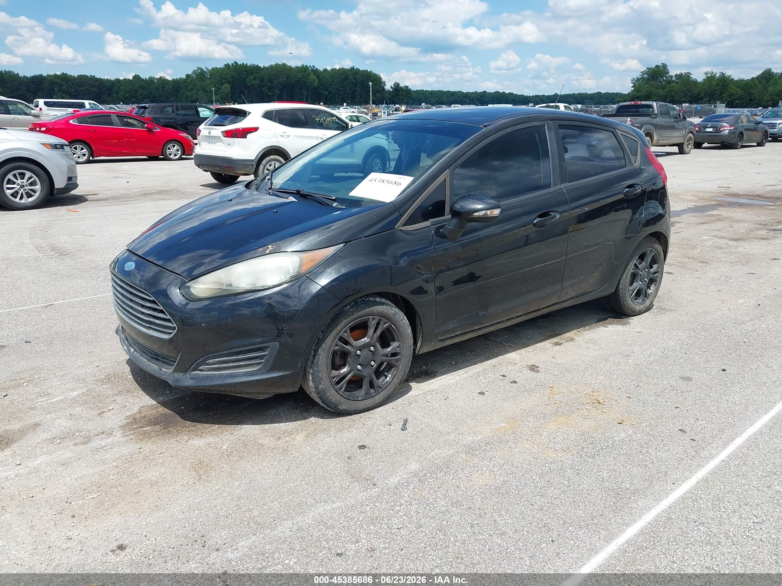 2015 Ford Fiesta Se Black vin: 3FADP4EJ1FM208096
