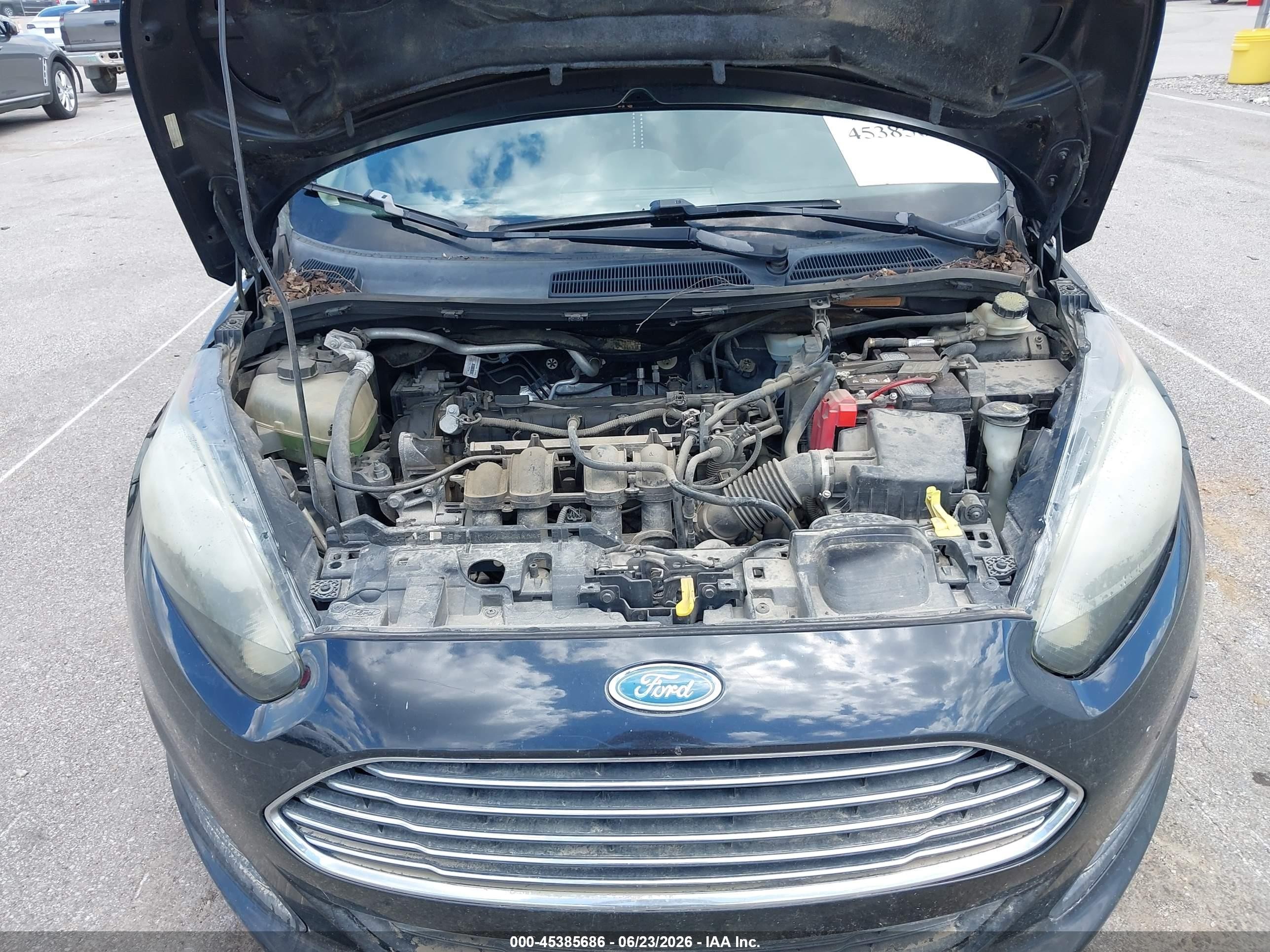 2015 Ford Fiesta Se Black vin: 3FADP4EJ1FM208096