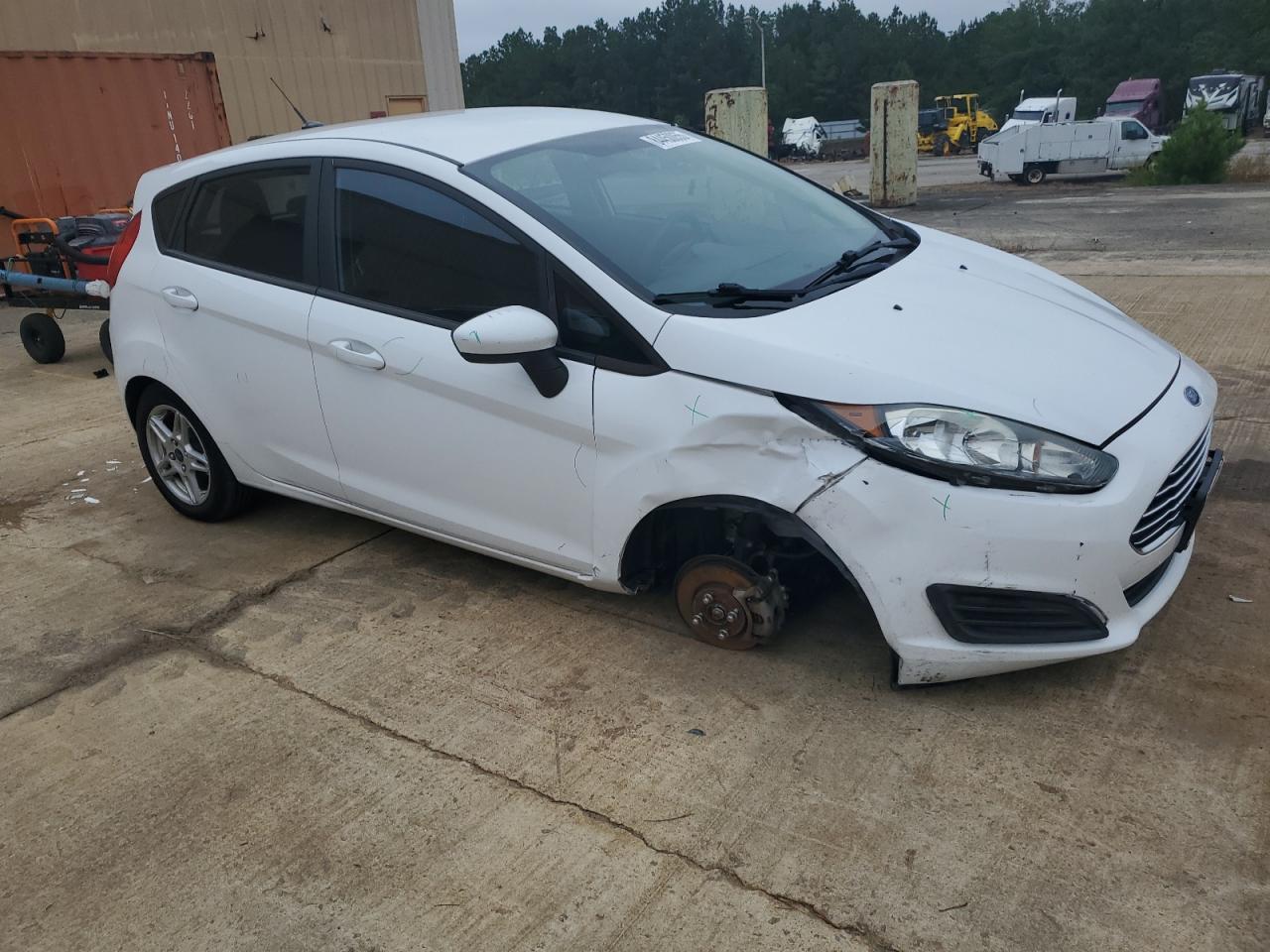 2018 Ford Fiesta Se White vin: 3FADP4EJ1JM105852