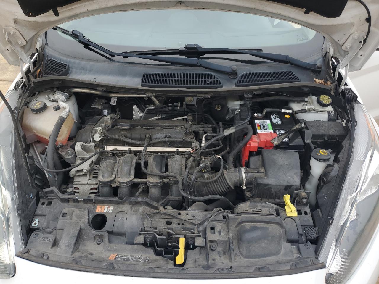 2018 Ford Fiesta Se White vin: 3FADP4EJ1JM105852